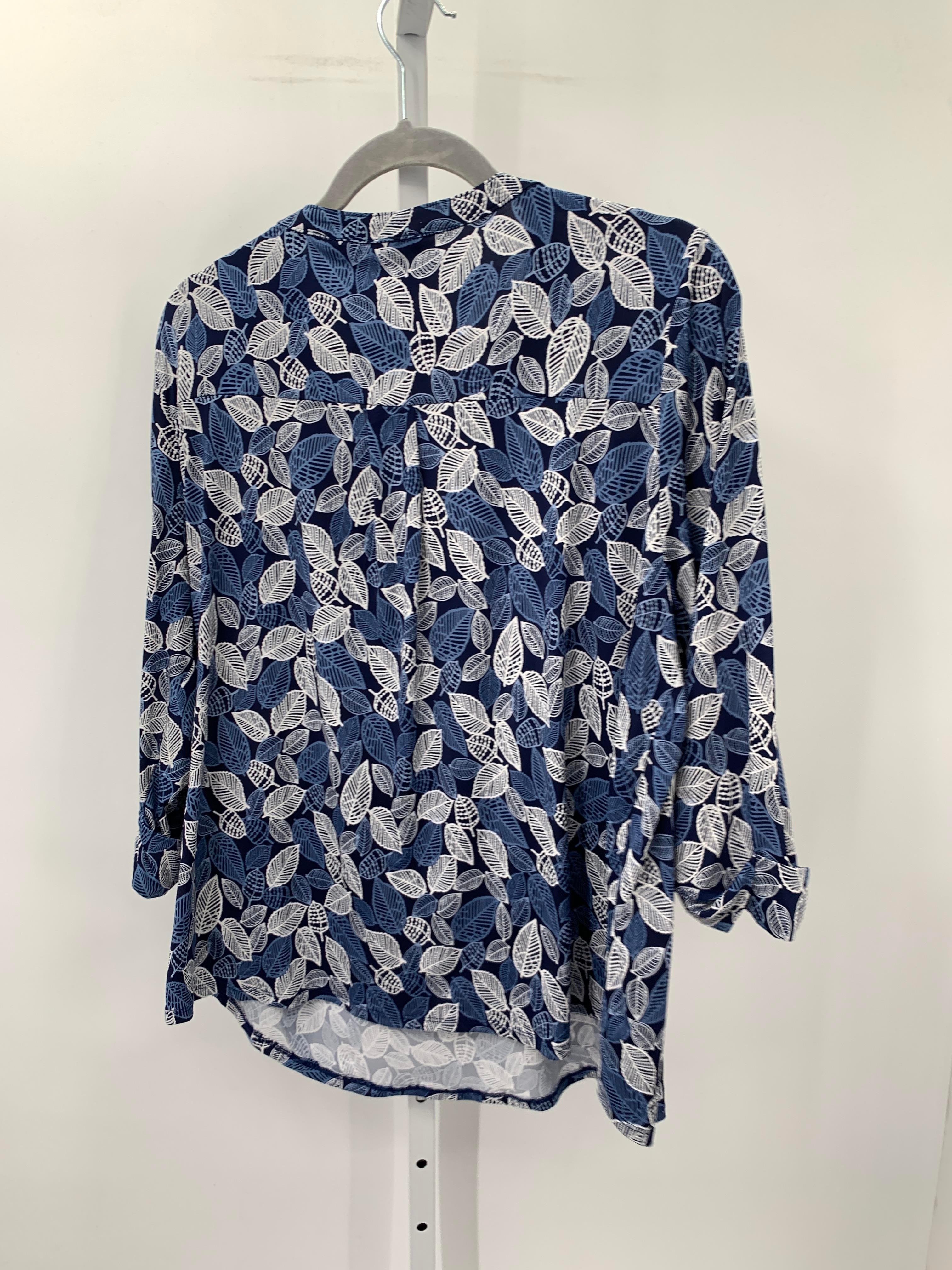 PaperMoon Size 2X Womens 3/4 Sleeve Shirt