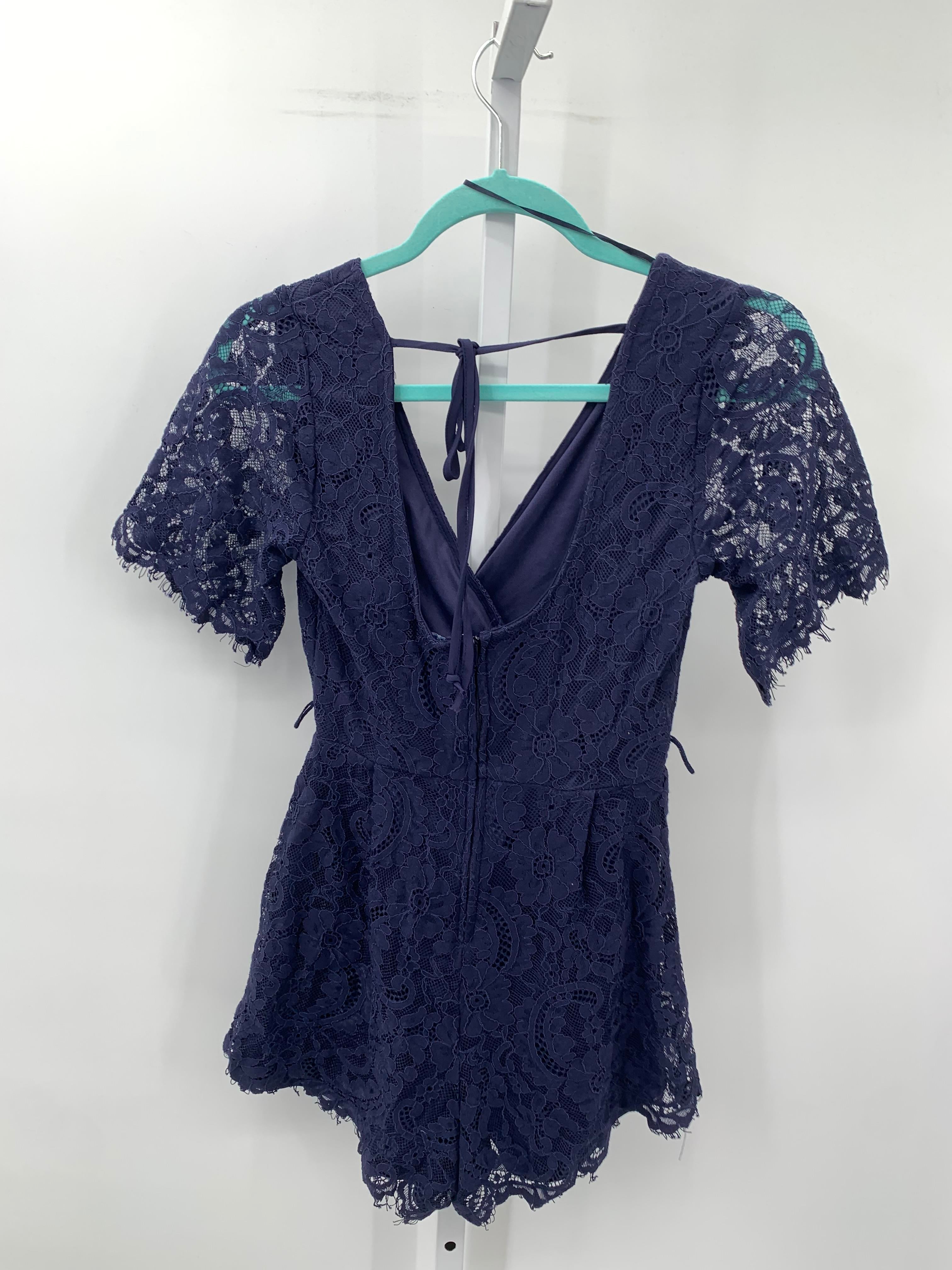 Blue Rain Size X Small Juniors Romper