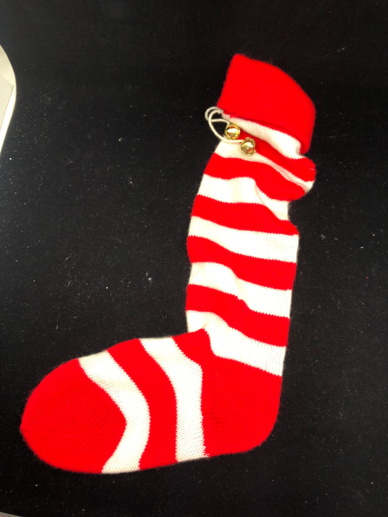 RED AND WHITE STOCKING.