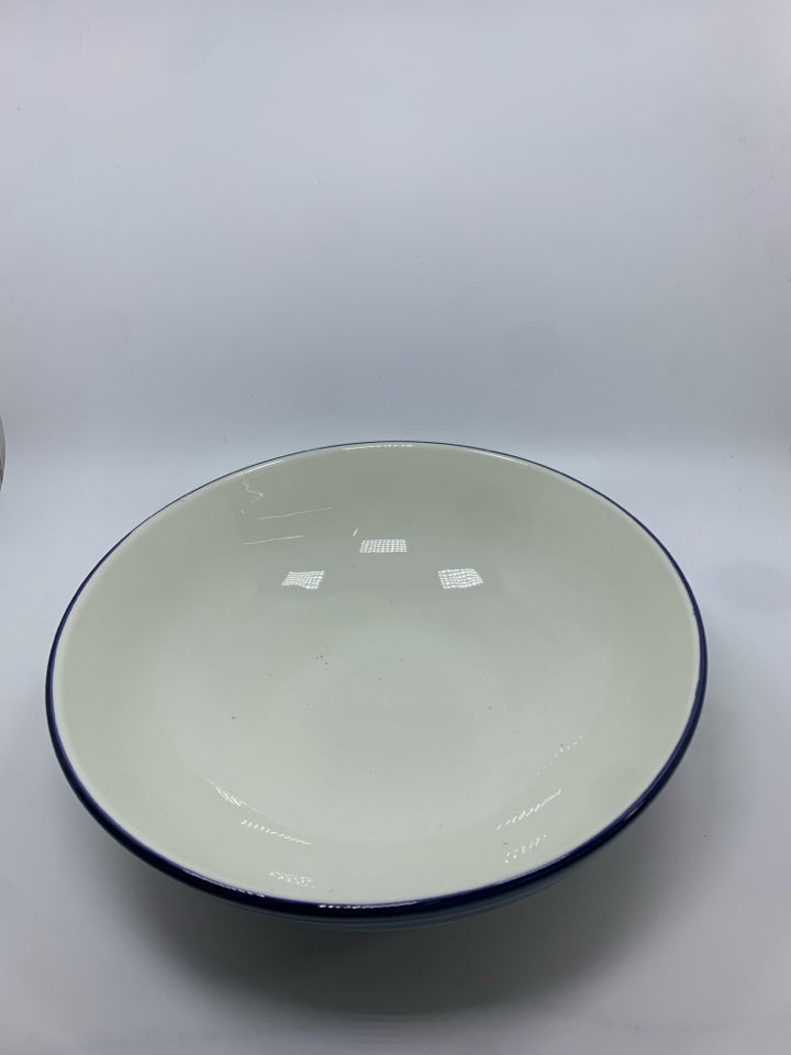 BLUE STRIPE SRVG BOWL.