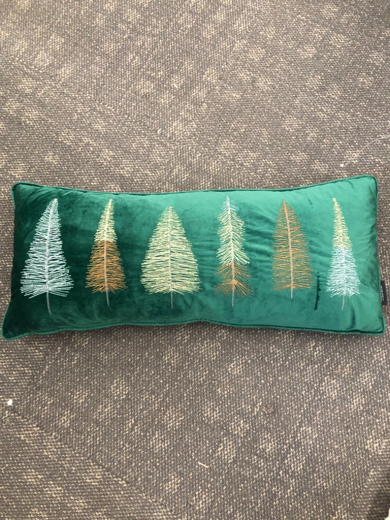 PINE TREE PILLOW GREEN - RACHEL ZOE.