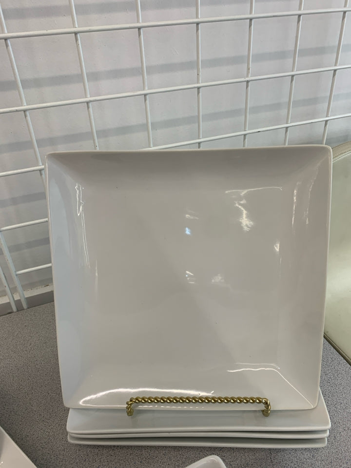 12PC SQUARE DISH SET SRV FOR 4.