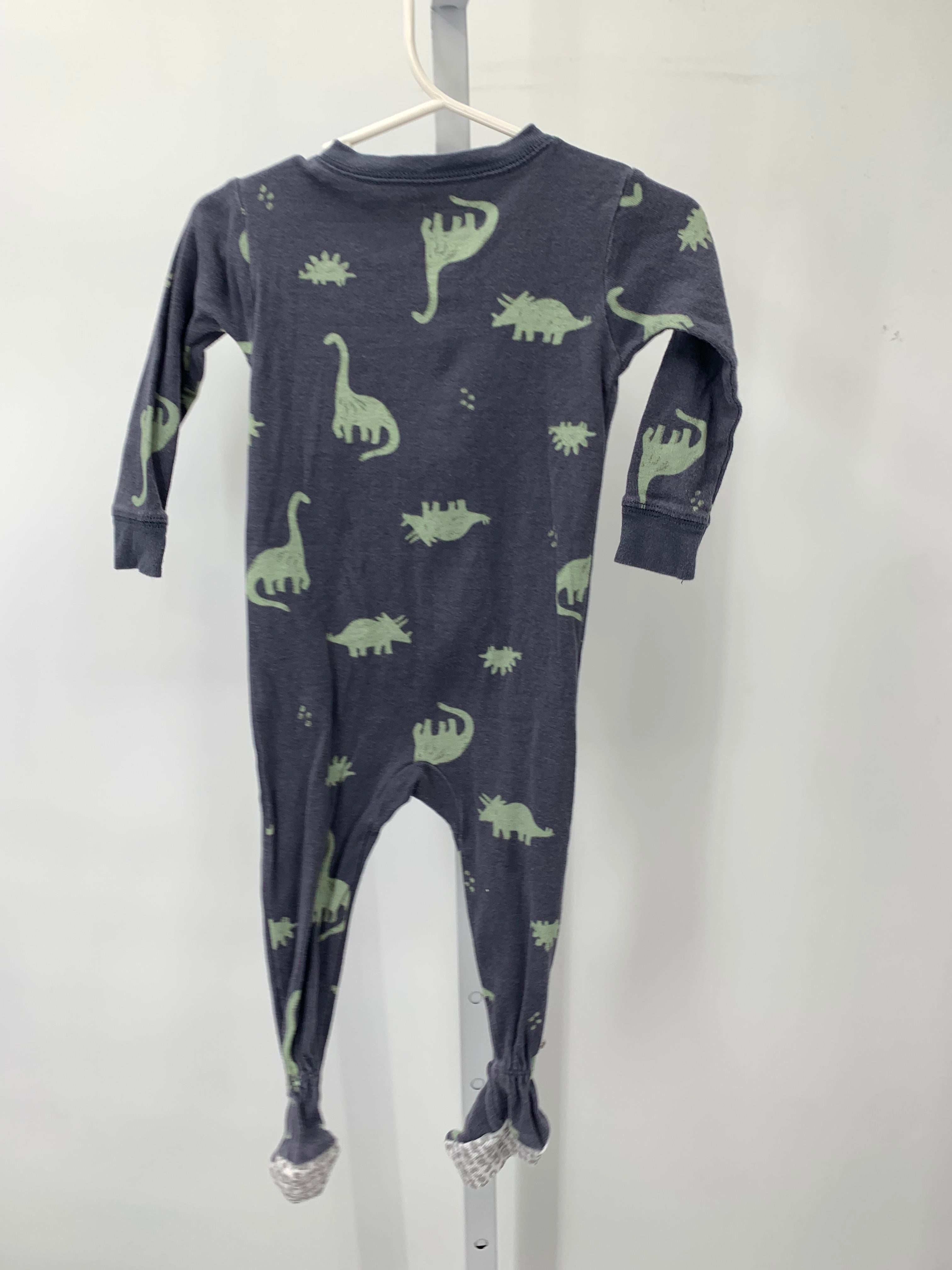 GREEN DINOS ZIP KNIT