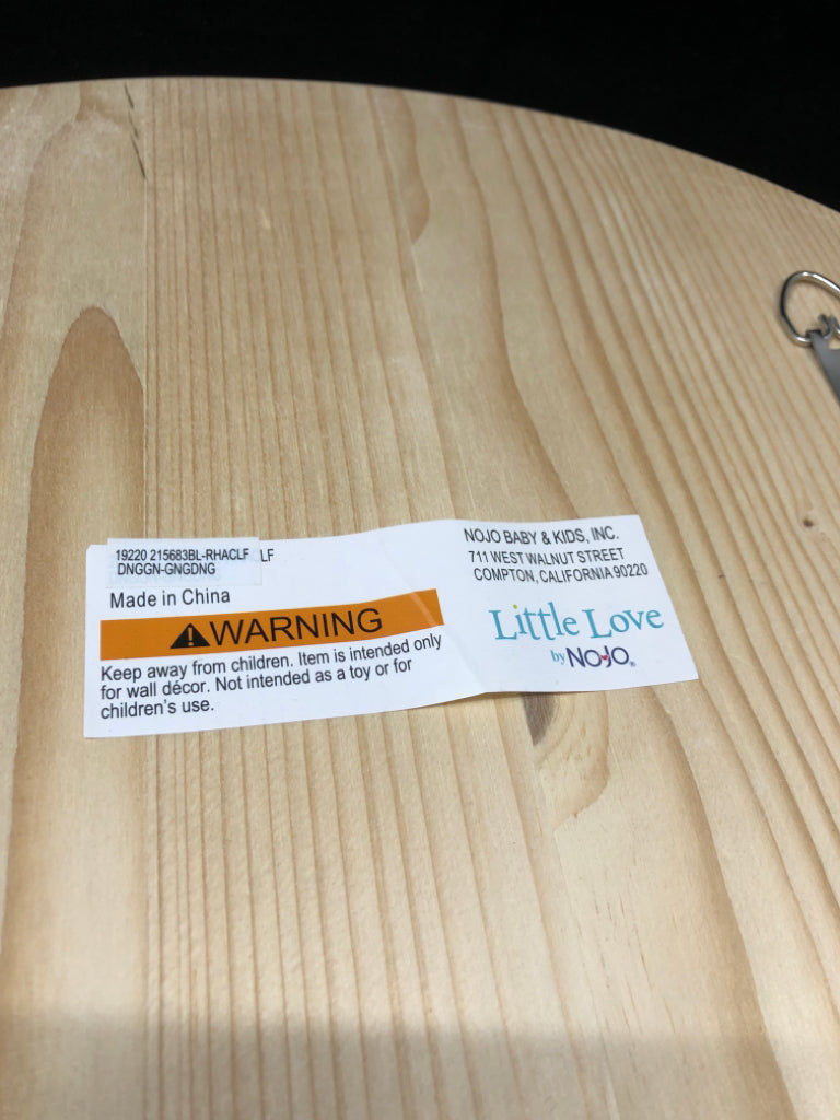 I LOVE YOU TO THE MOON WOOD WALL HANGING.