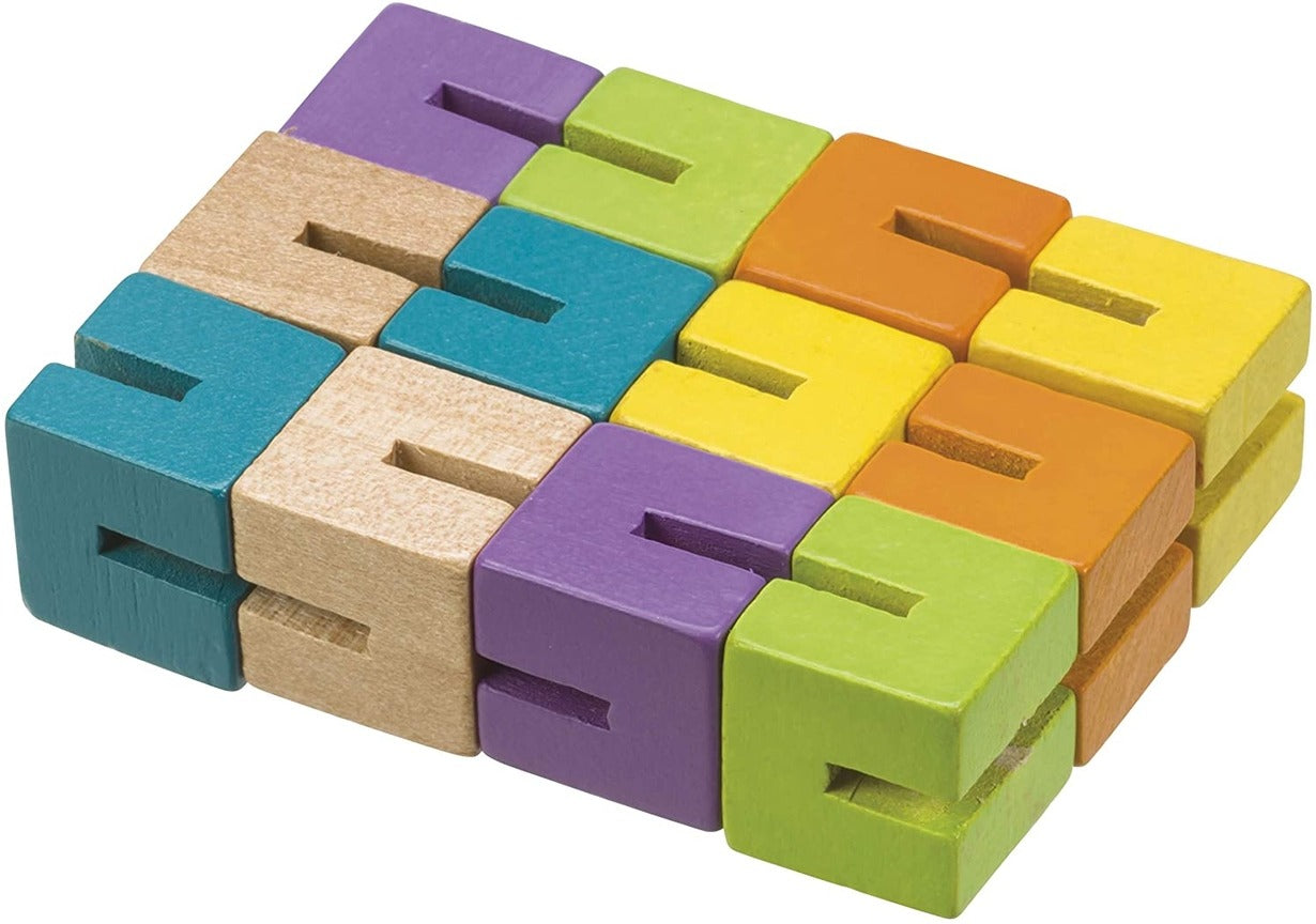 New - Neato! Wooden Fidget Puzzle, Colorful, Retro, Classic