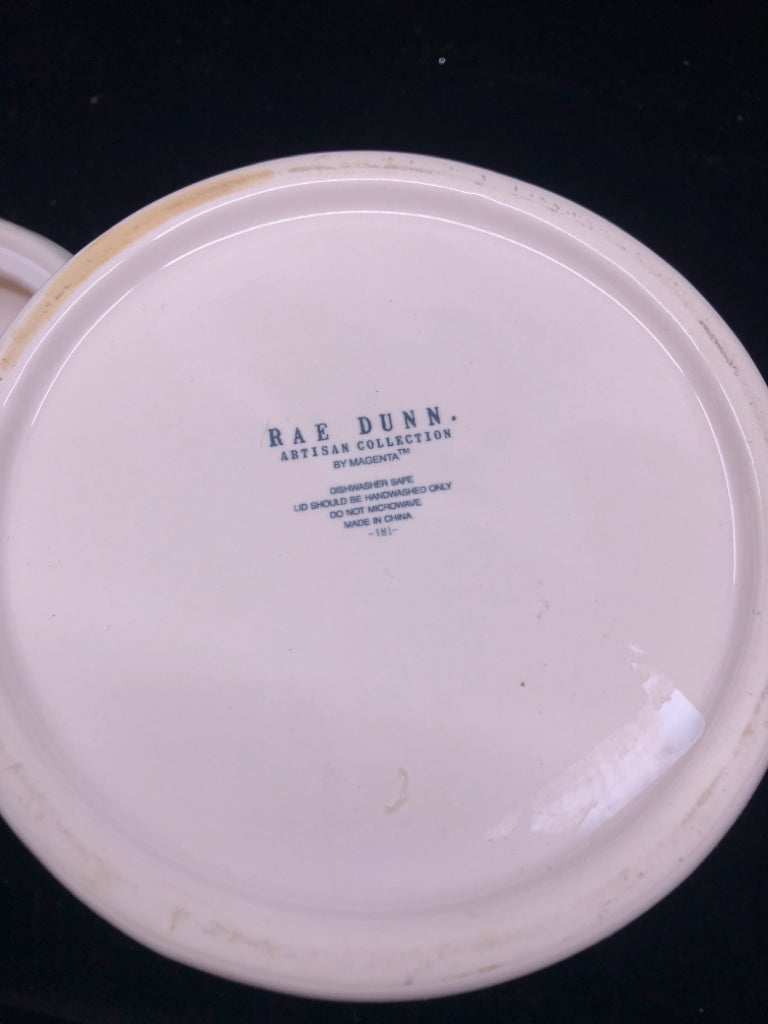 RAE DUNN RICE CANISTER.