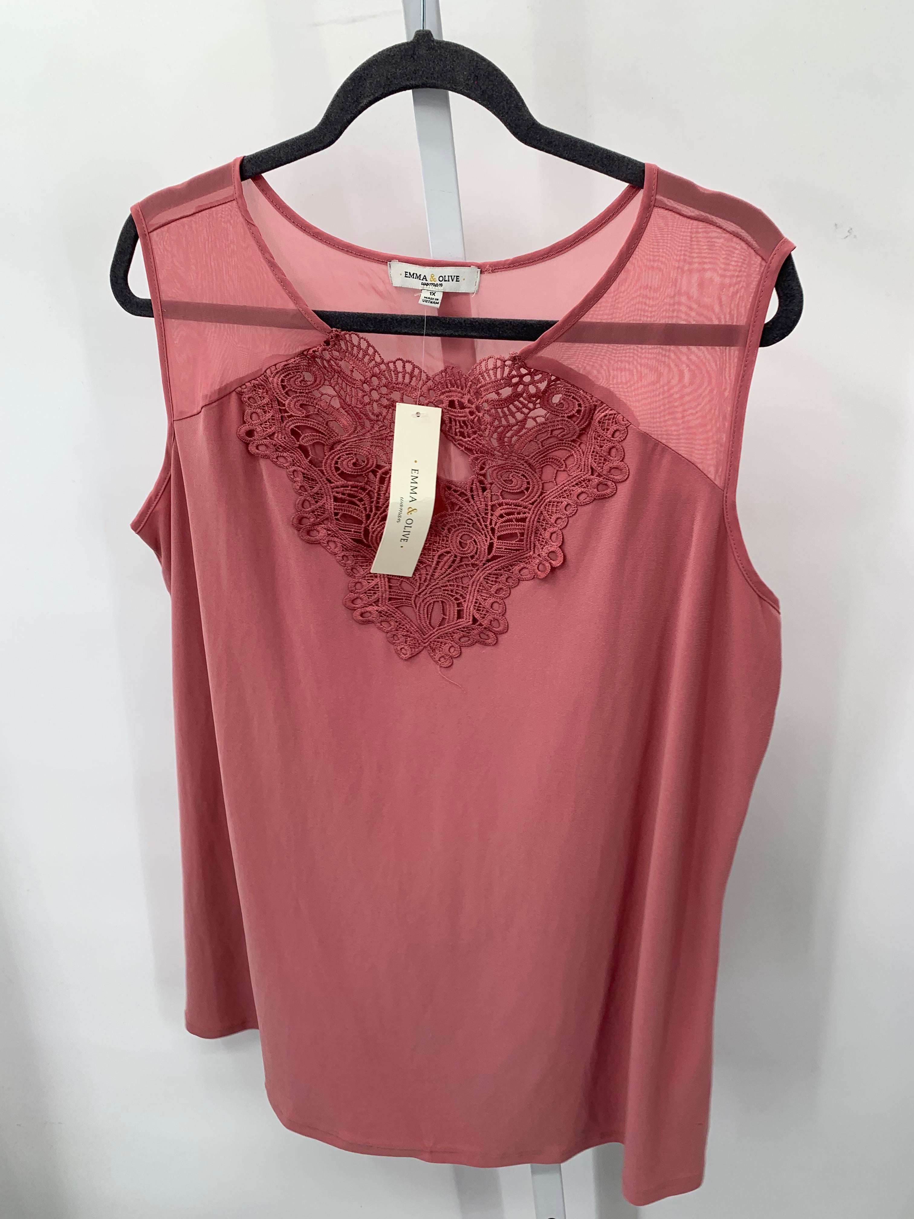 Size 1X Womens Sleeveless Shirt