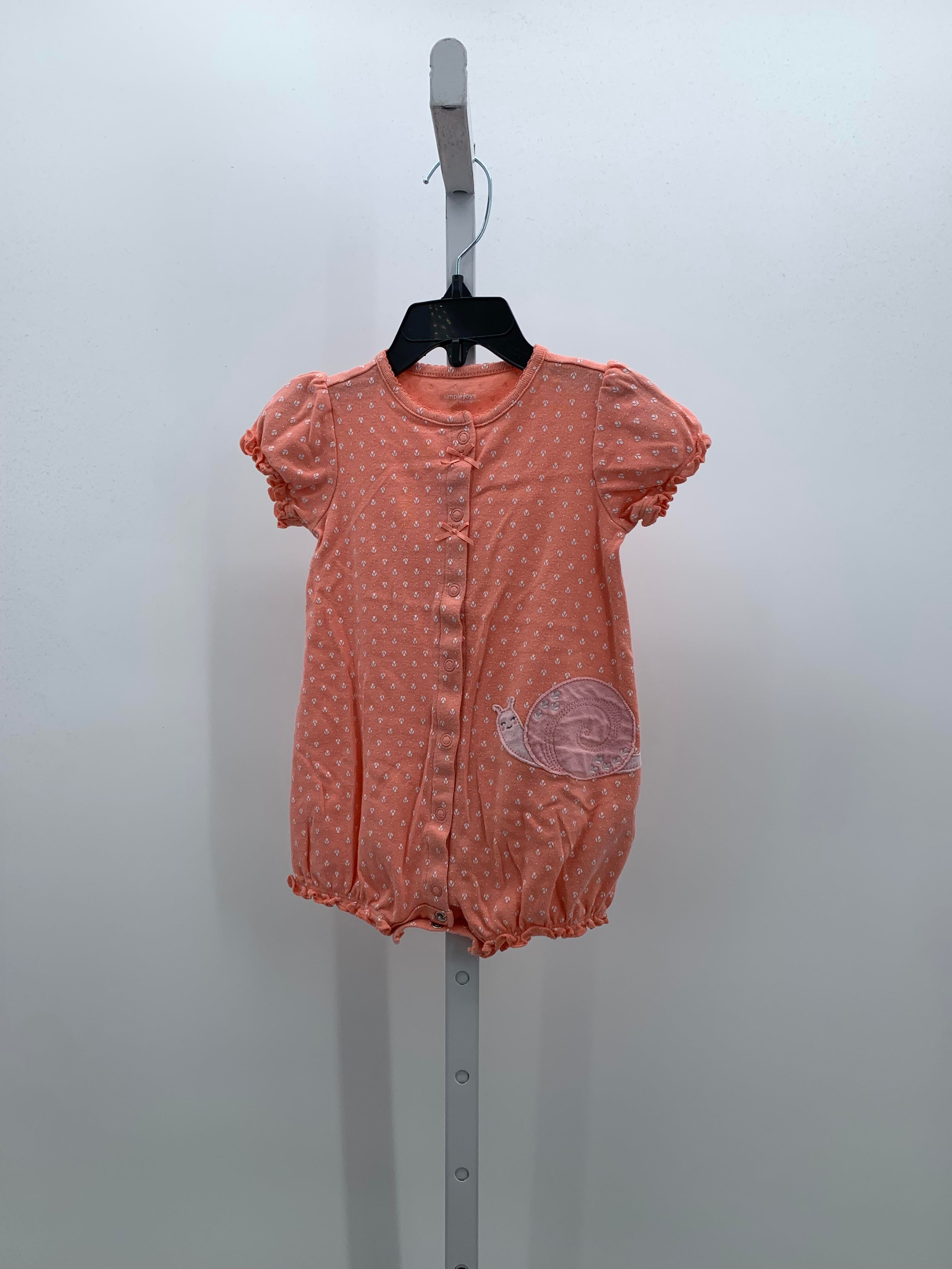 Simple Joys Size 18 Months Girls Short Slv. Romper