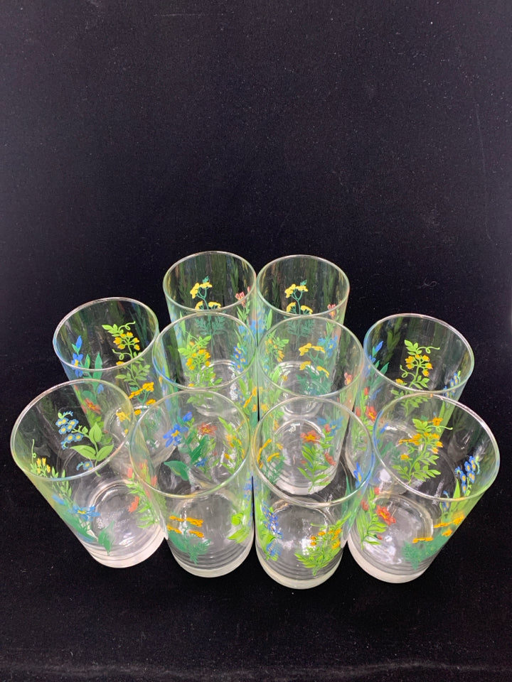 49PC "MY GARDEN" DINNER SET SERVICE FOR 10.