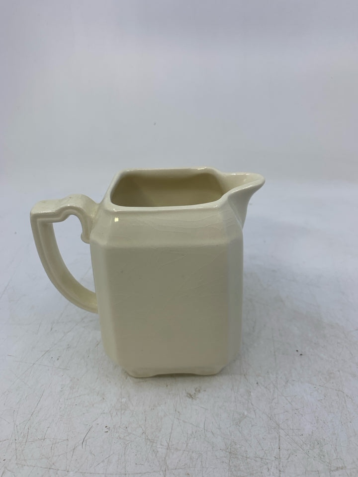 VTG IRONSTONE IVORY CREAMER W/ CRAZING.