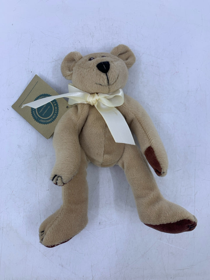 TAN BEAR W/ BROWN PAWS.