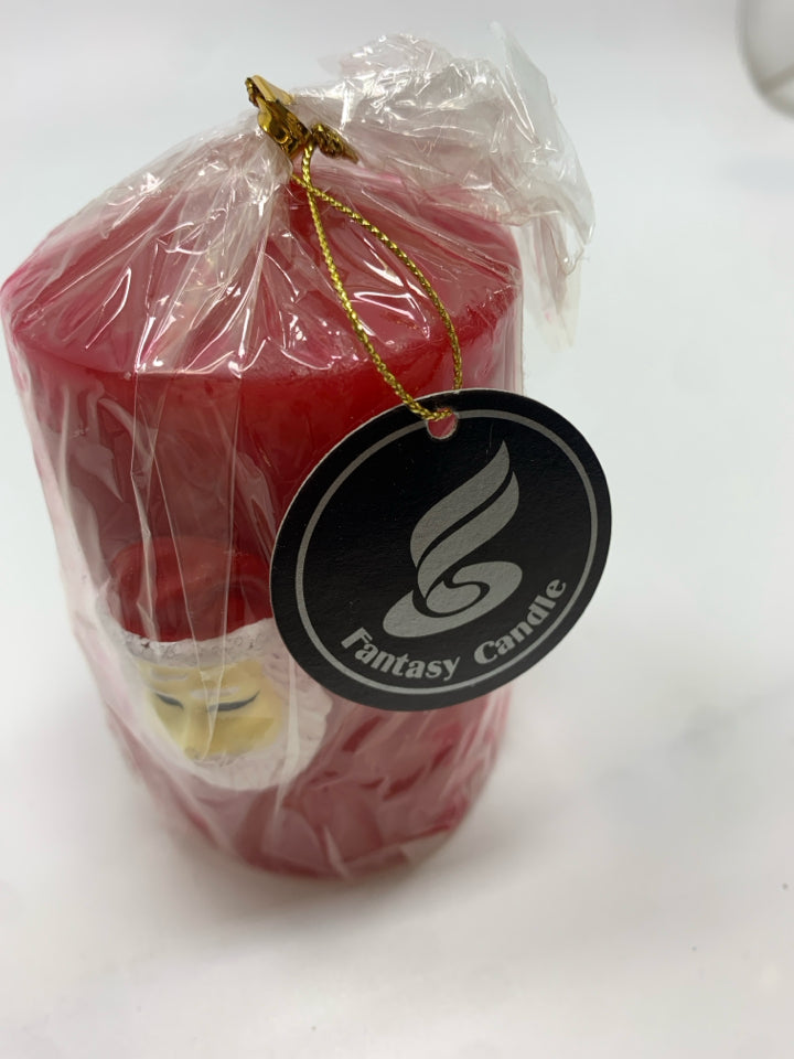 NWT SANTA CANDLE.