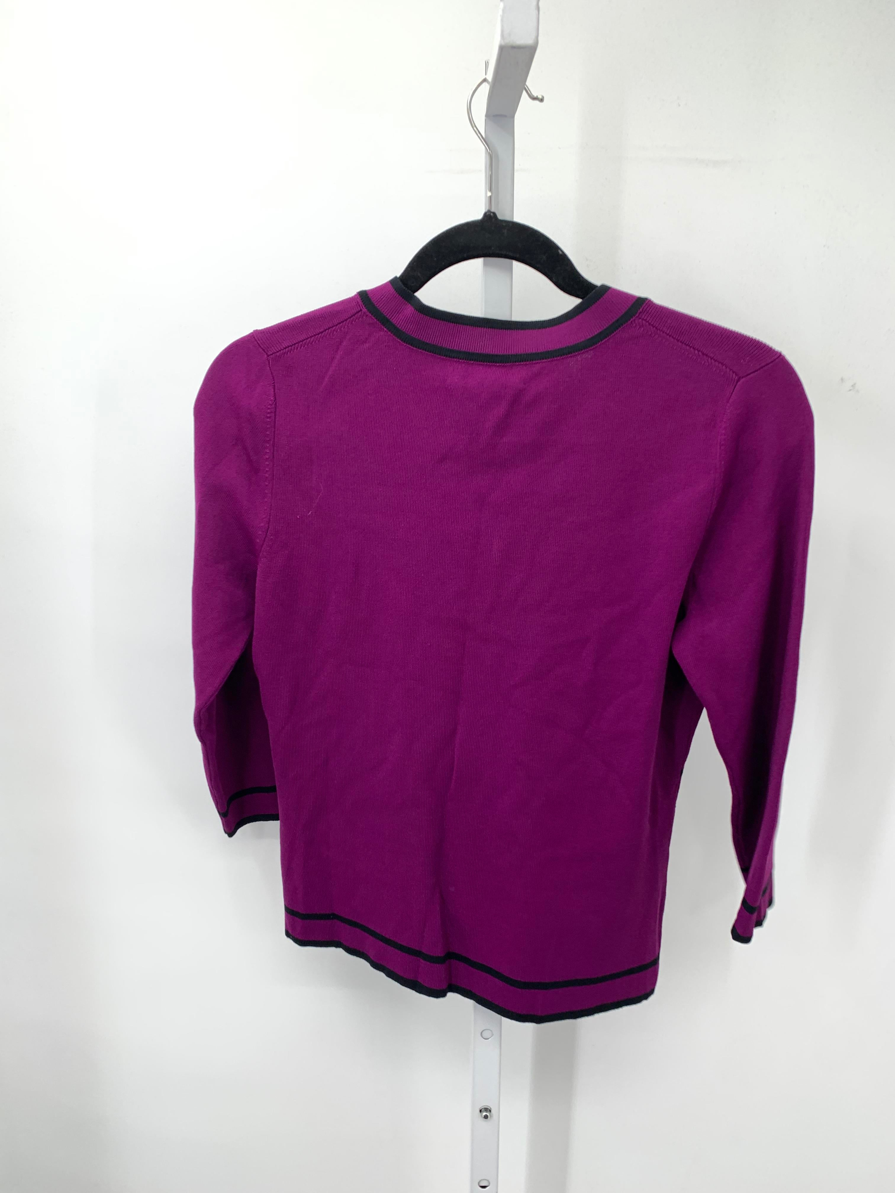 Cable & Gauge Size Medium Petite Petite 3/4 Sleeve Sweater