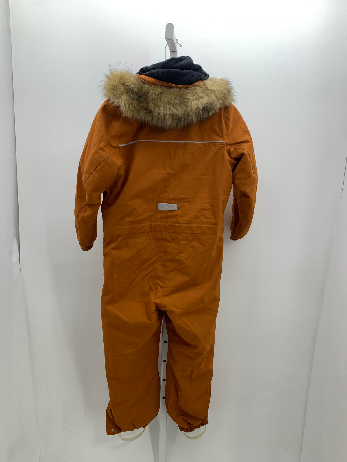 HOODED FAUX FUR SNOW SUIT.