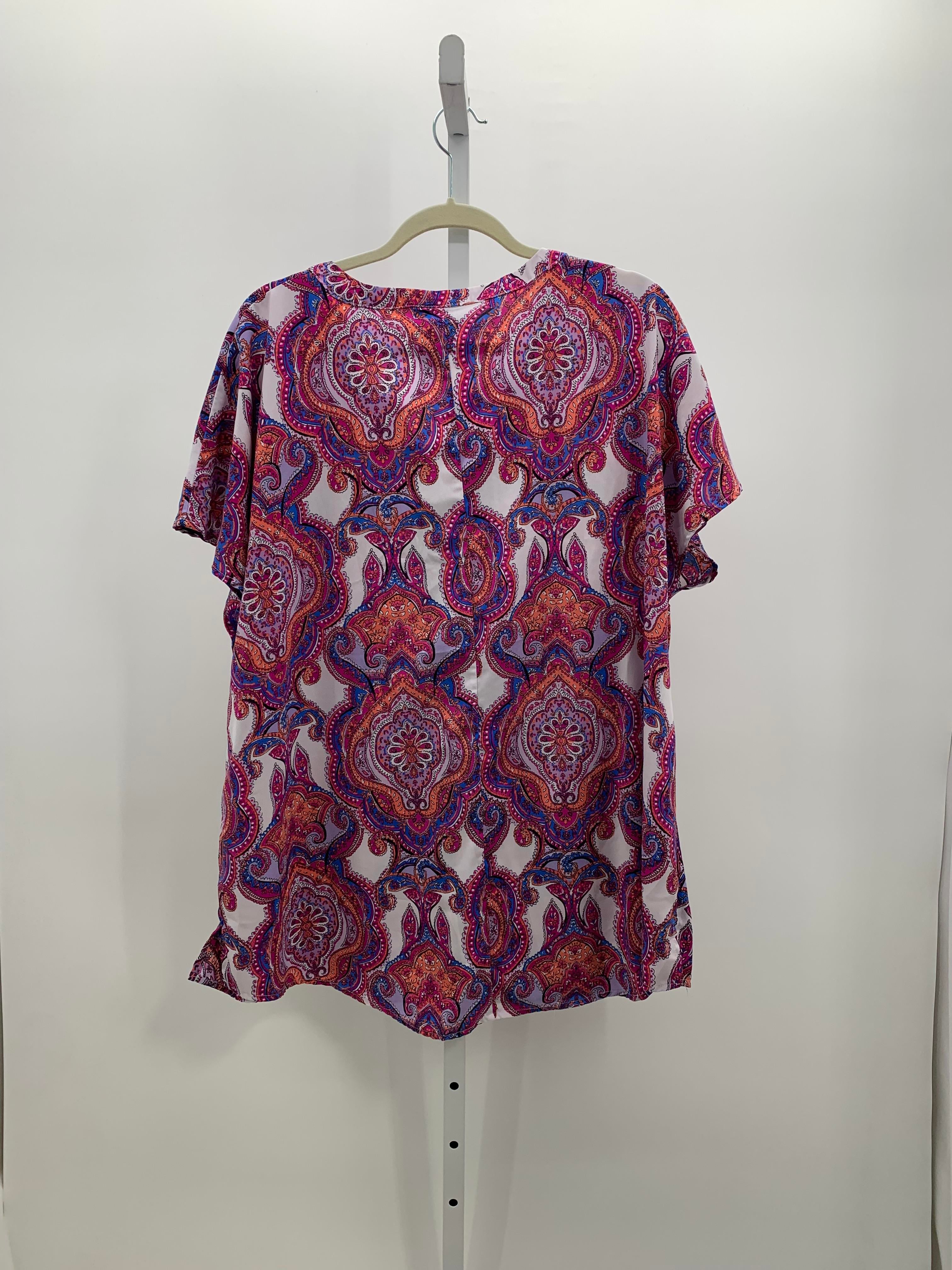 Catherine Size 1X Womens Short Sleeve Shirt