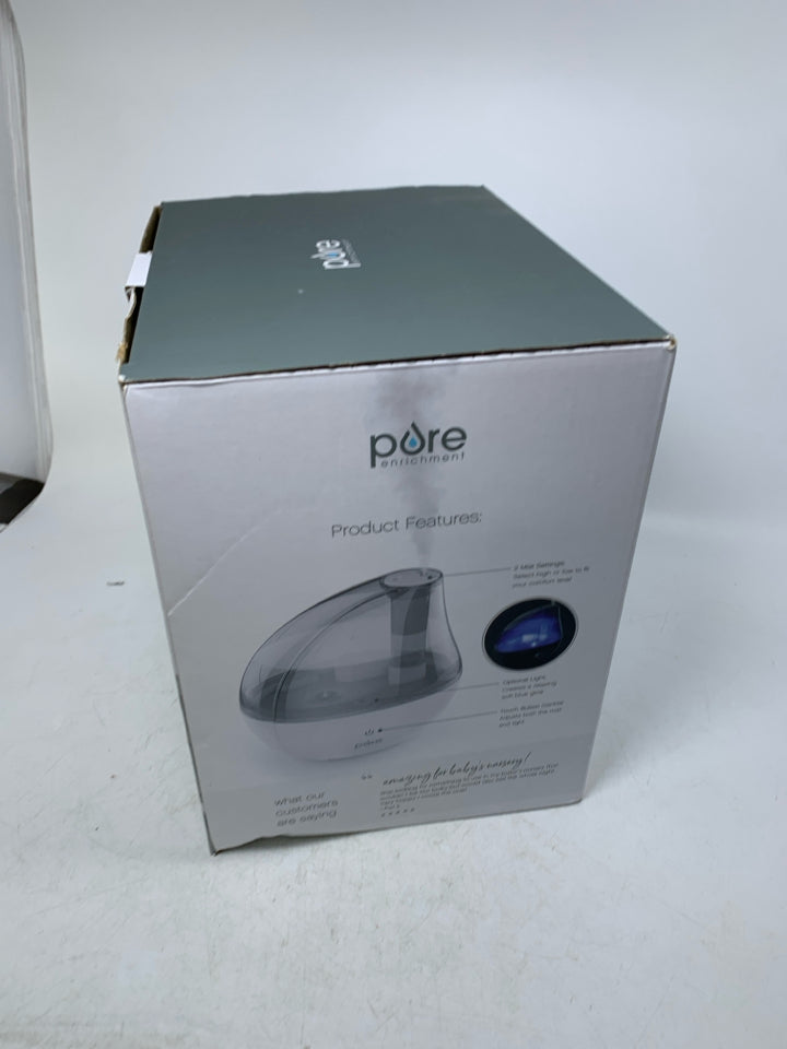 NIB PURE ENRICHMENT MISTAIRE ULTRASONIC COOL MIST HUMIDIFIER.