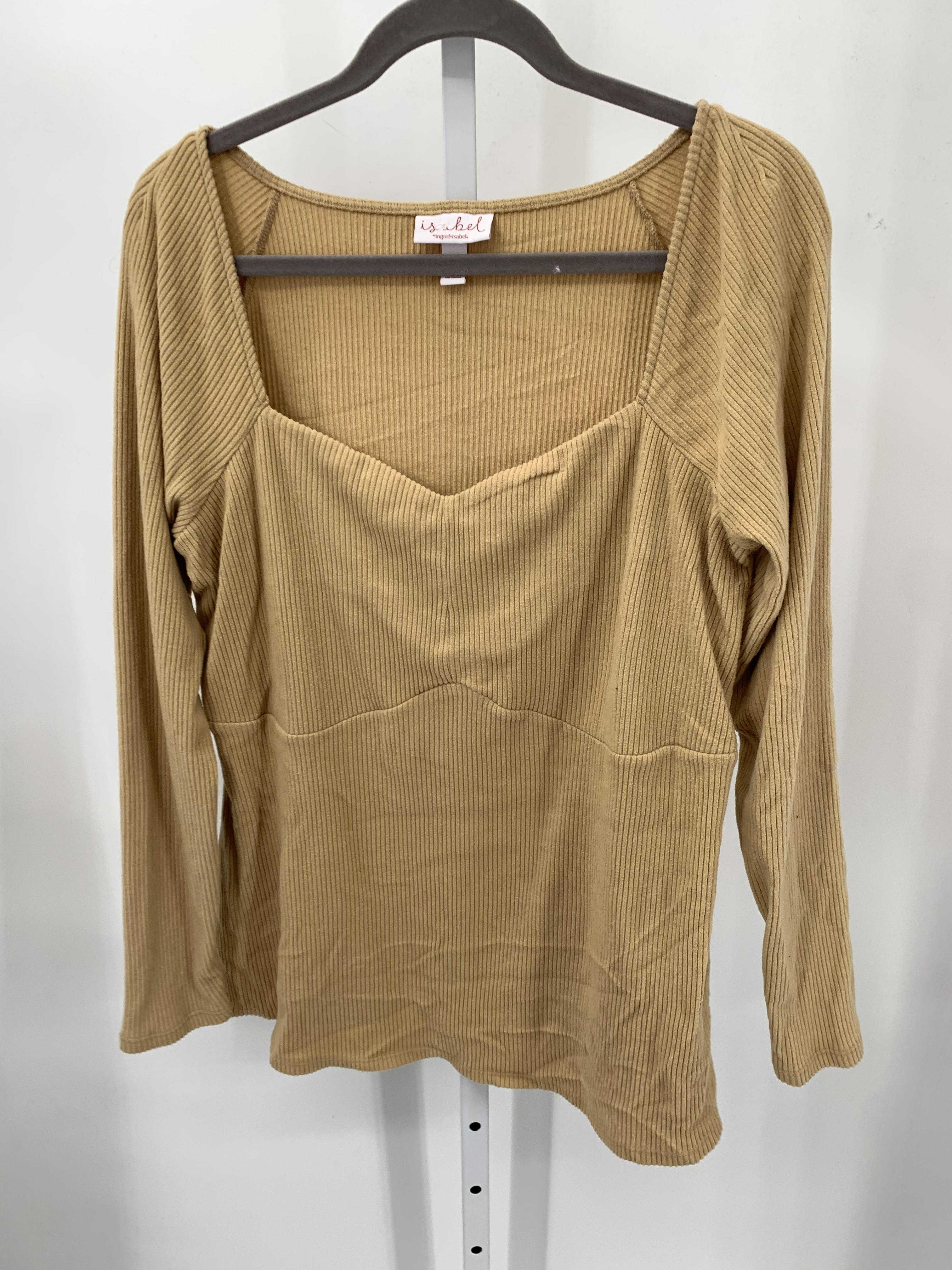 Isabel Tan Size XXL Maternity Long Sleeve Shirt