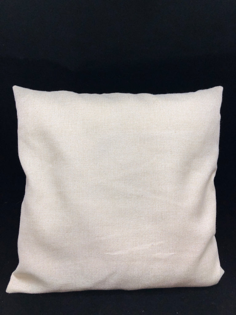 BUFFALO PLAID "BELIEVE" PILLOW.