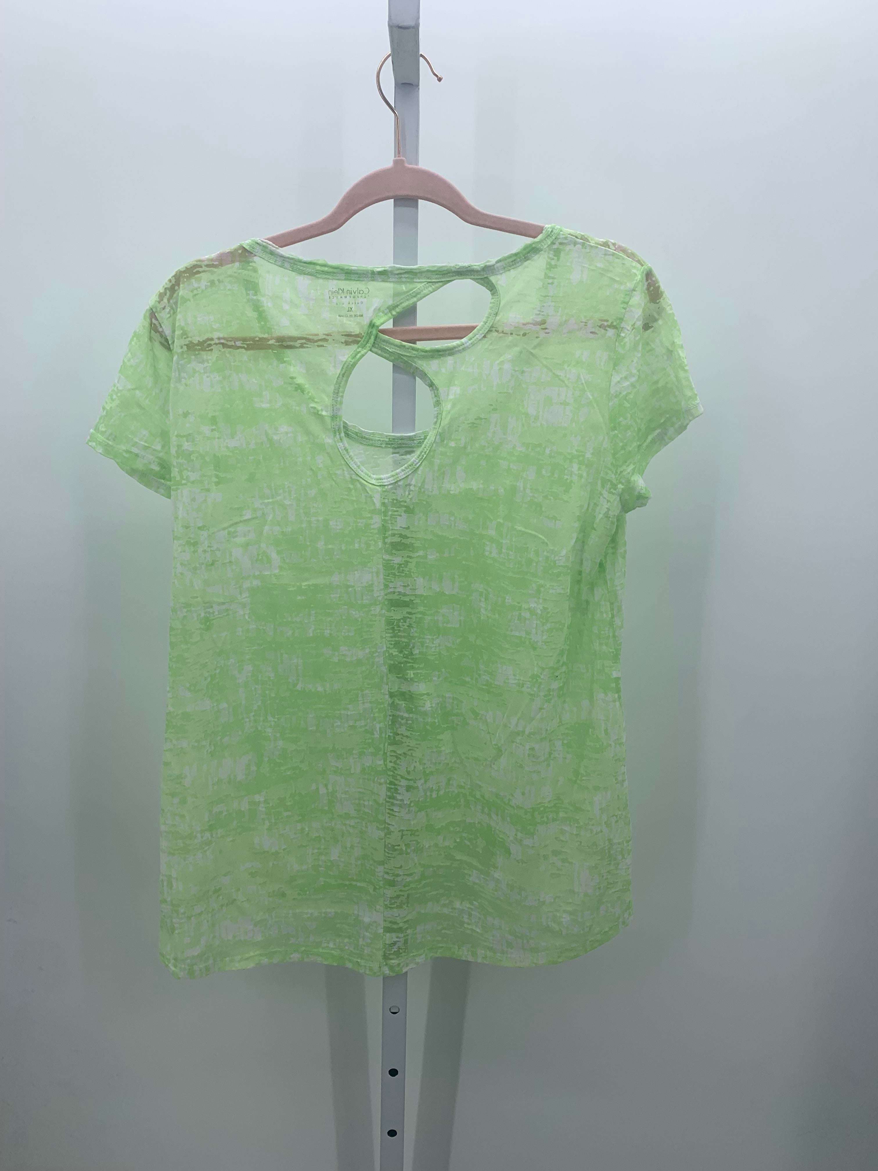 Calvin Klein Size Extra Large Misses Short Sleeve Shirt