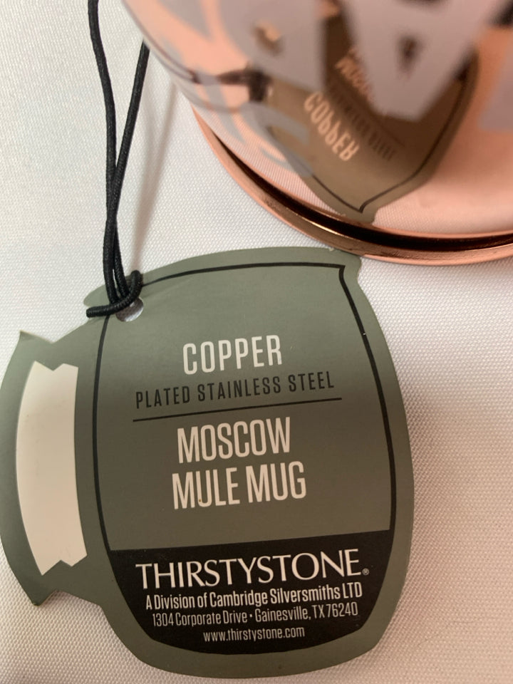 2 MOSCOW MULE MUGS W SAYINGS.