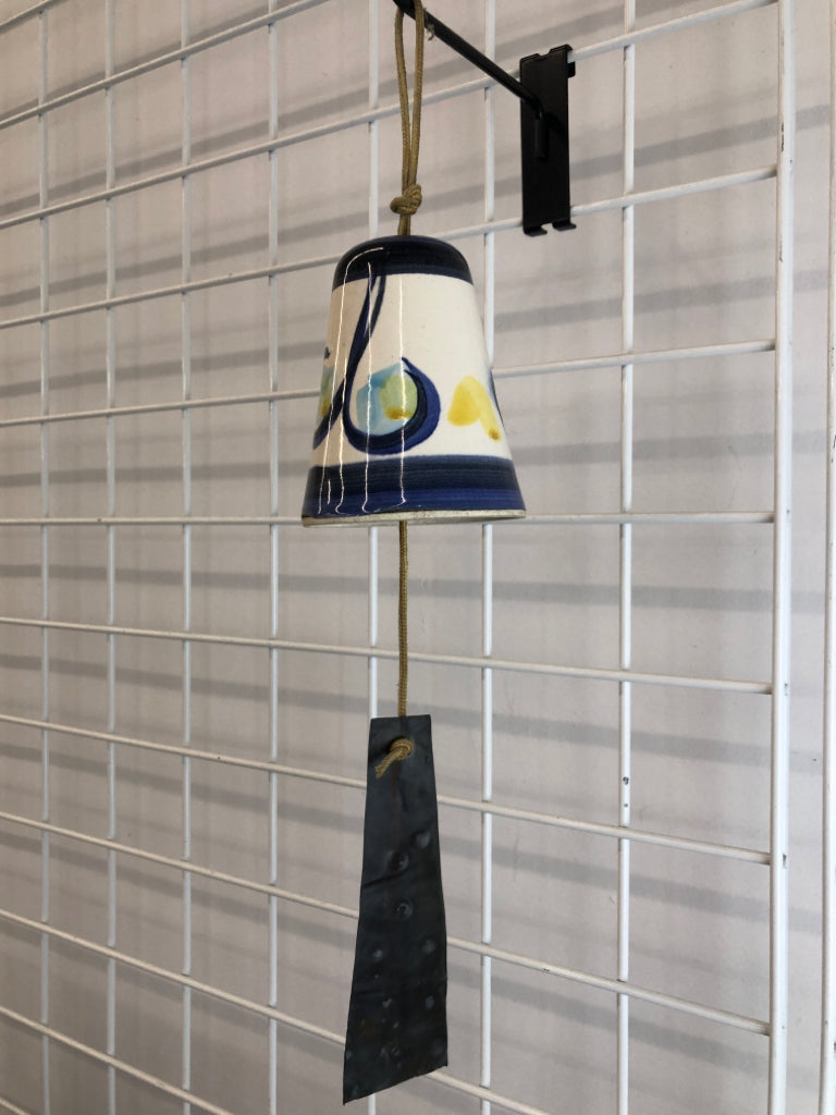 USA PACIFIC STONEWARE BELL WINDCHIME.