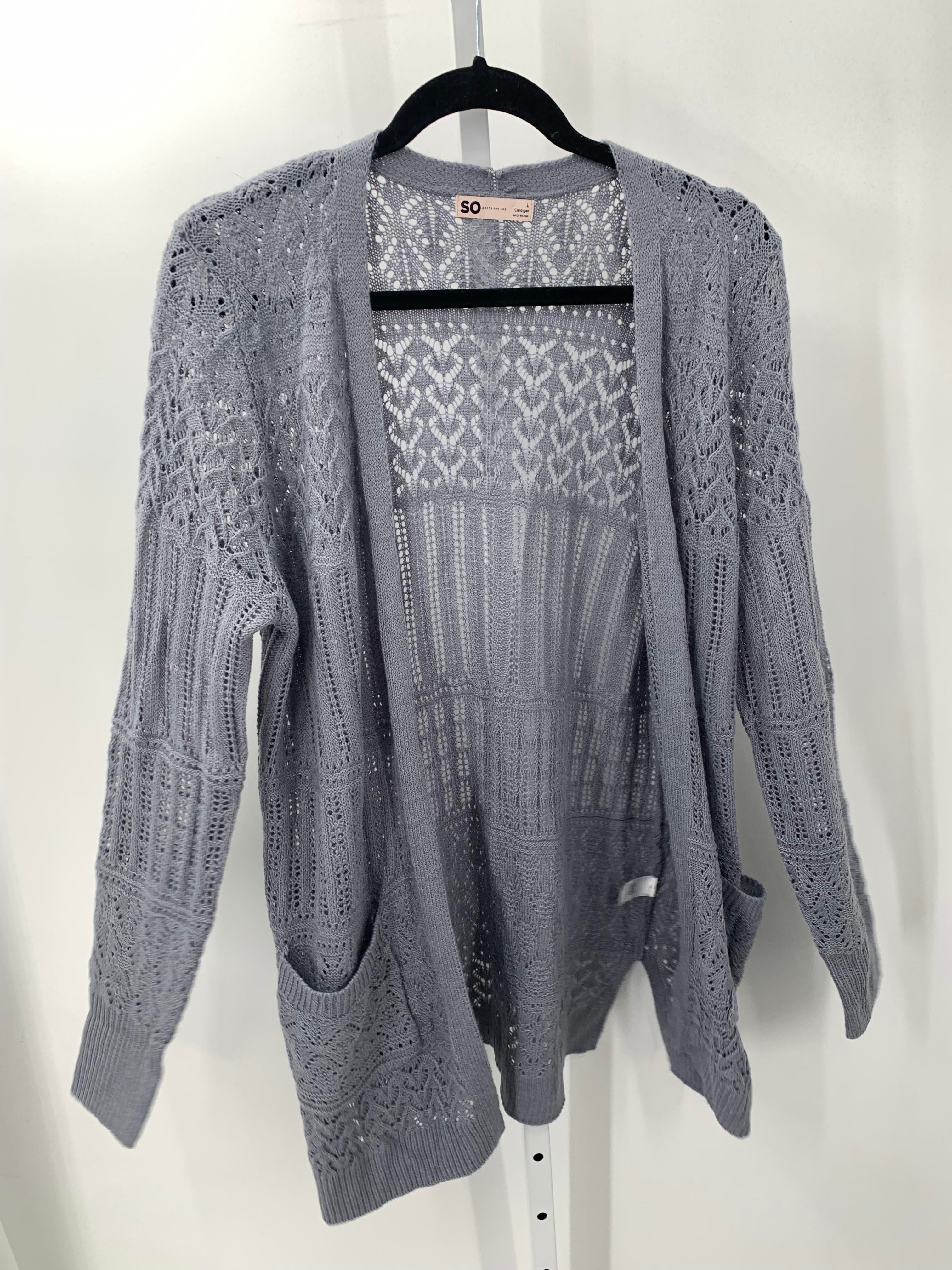 SO Size Large Juniors Cardigan