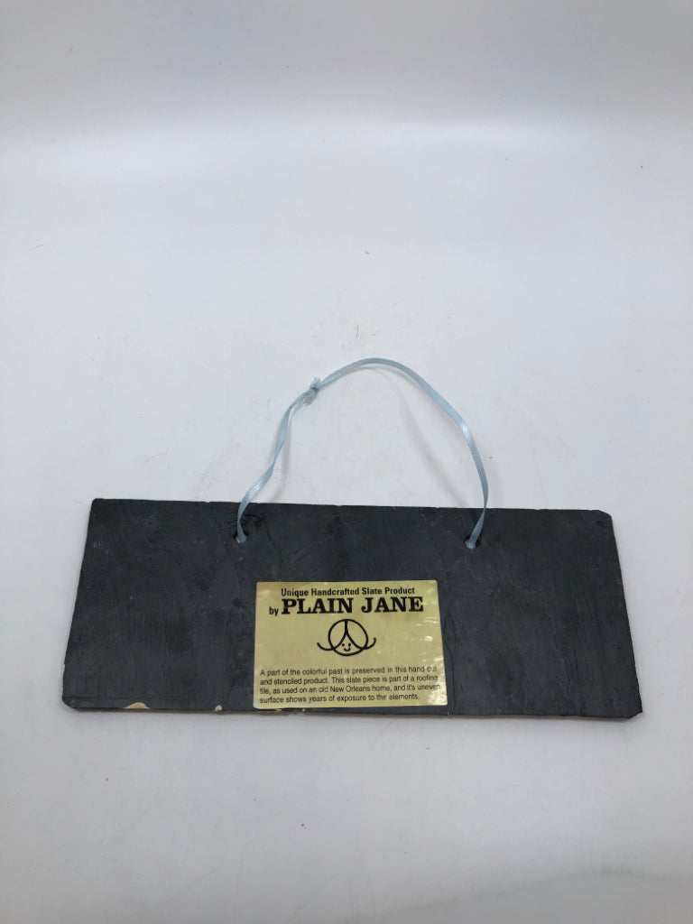 NO WHINING SLATE WALL HANGING.