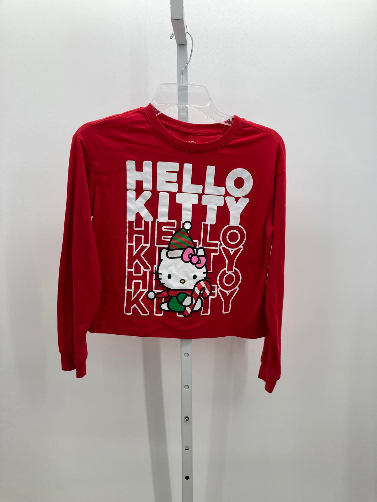 LONG SLV SHIRT KITTY CANDY CANE