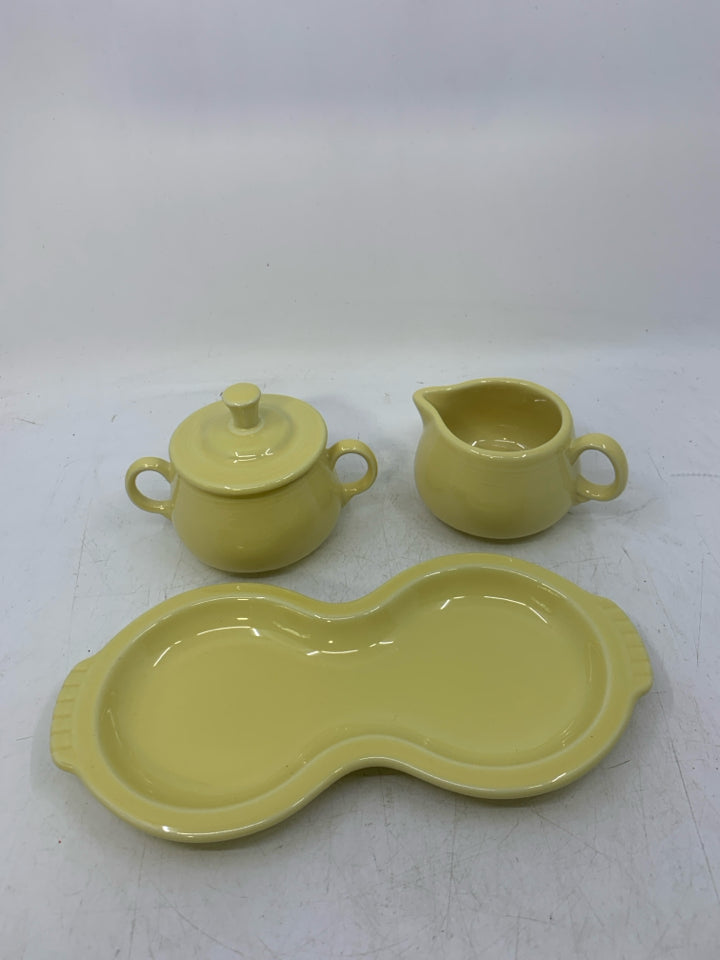 VTG SUGAR BOWL/CREAMER+ TRAY.
