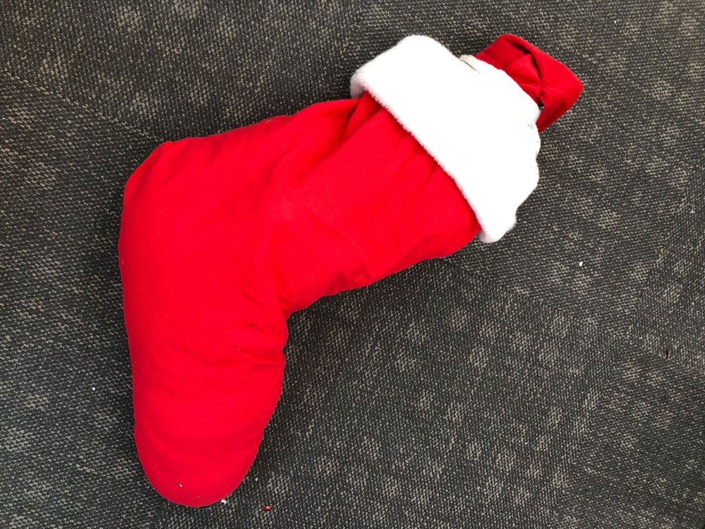 ANNALEE BABY POPPING OUT OF STOCKING.