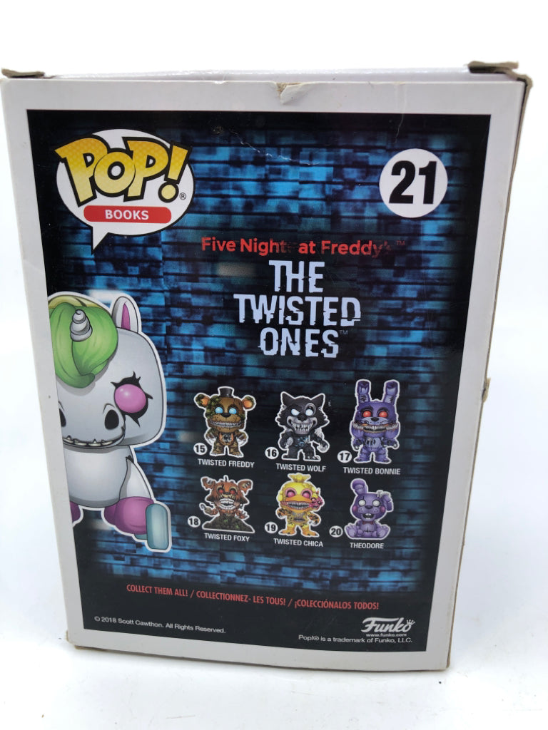 FUNKO POP FNAF TWISTED ONES STANLEY -UNICORN 21- HOT TOPIC EXCLUSIVE