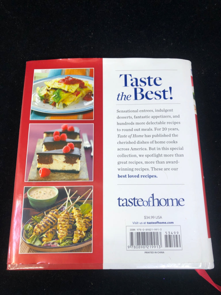 TASTE OF HOME BEST LOVED RECIPES COOKBOOK.