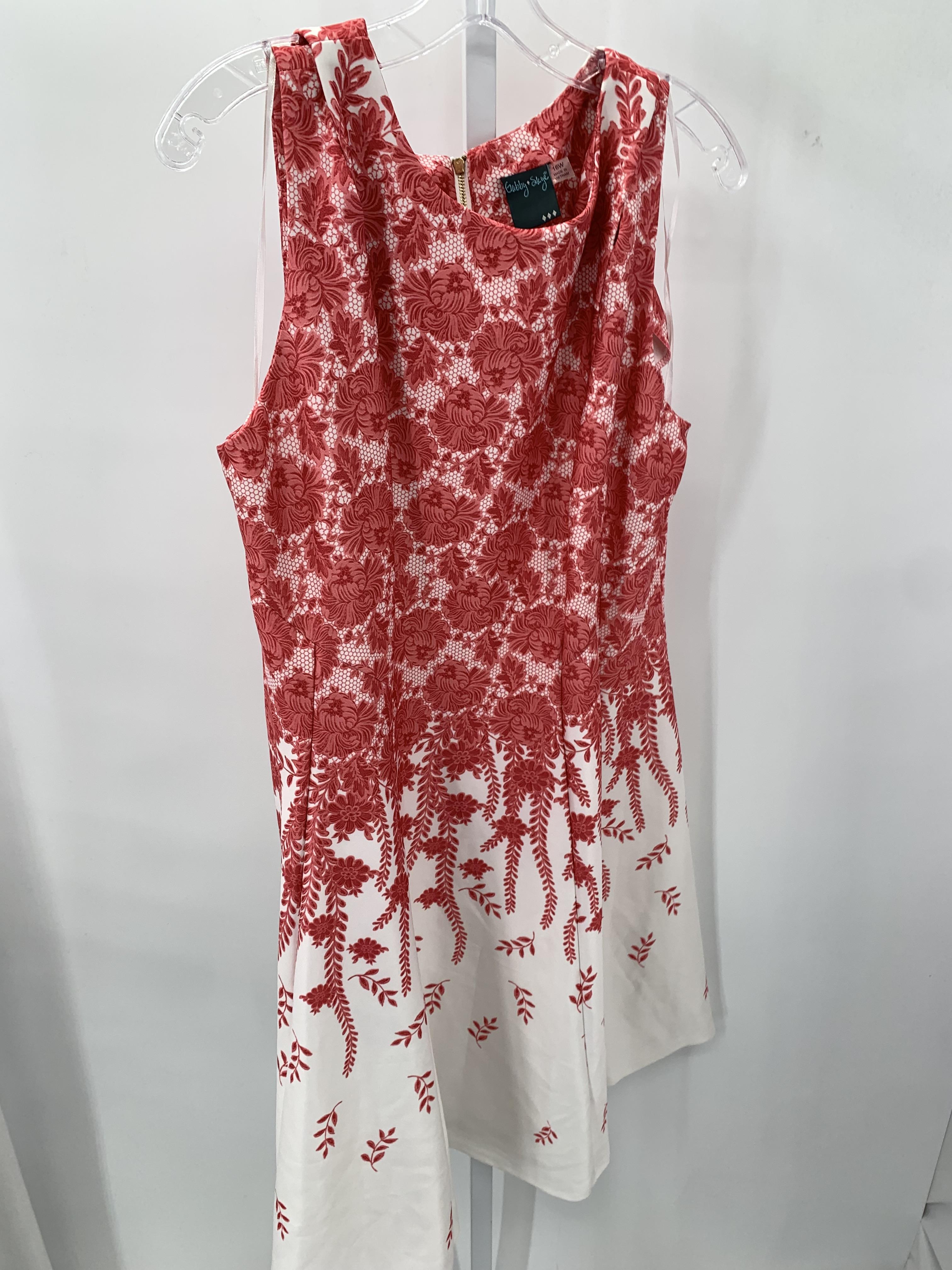 Gabby Skye Size 16 W Womens Sleeveless Dress