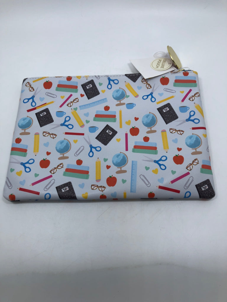 NWT "TO TEACH IS TO" PENCIL POUCH.