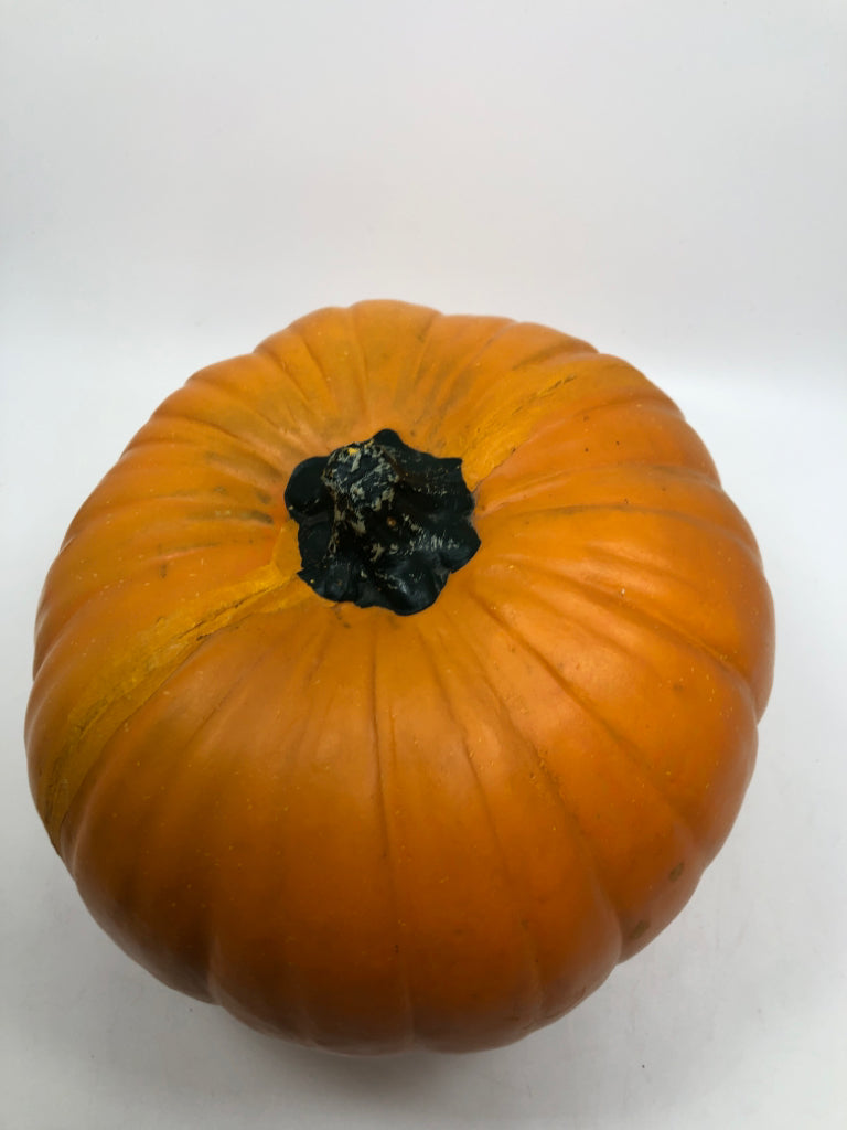ORANGE PLASTIC PUMPKIN DECOR.