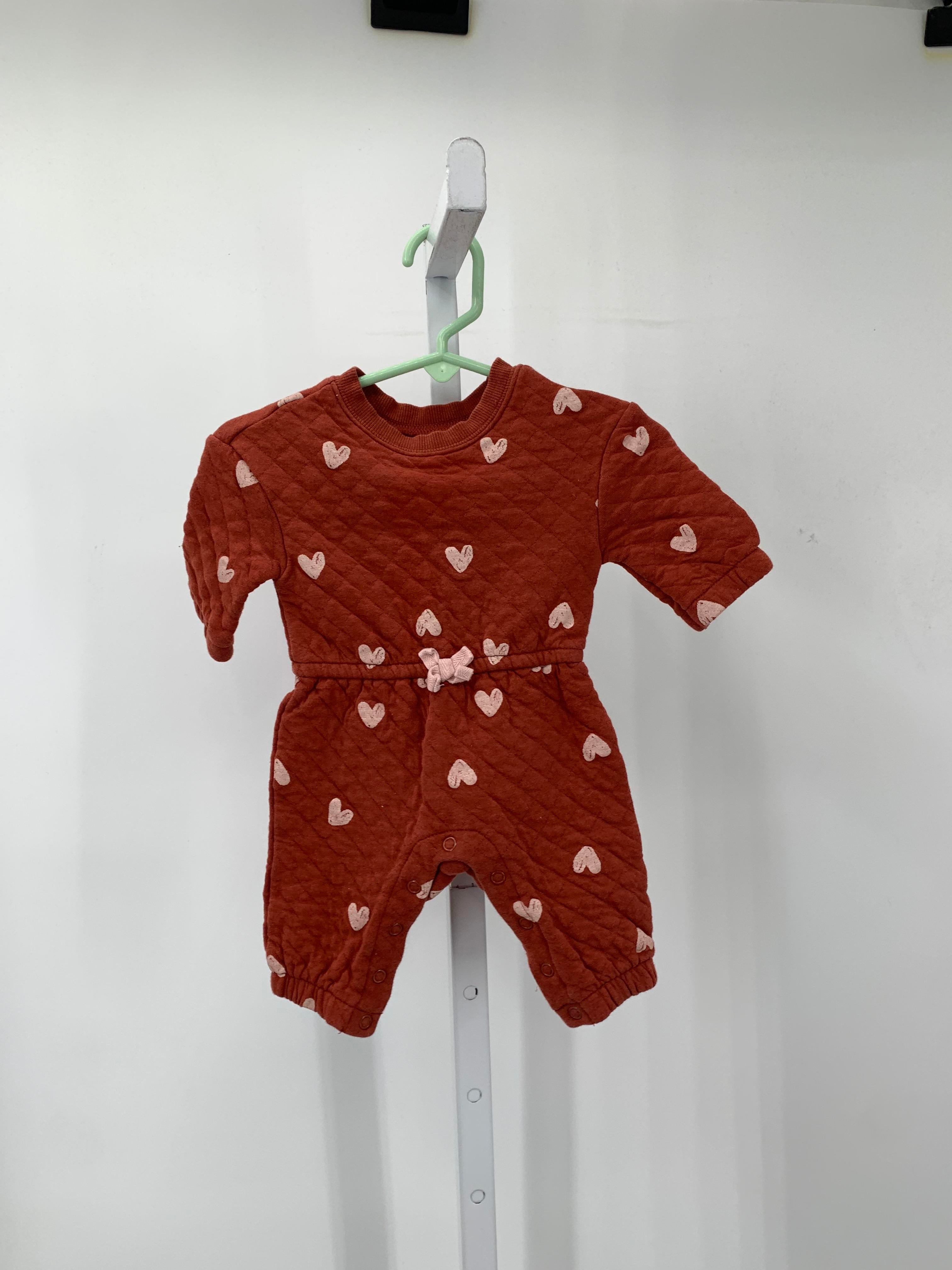 Carters Size 3 Months Girls Long Slv. Romper