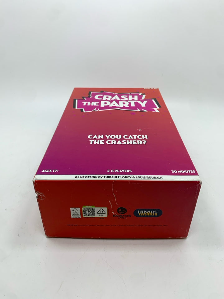 NIB CRASH THE PARTY GAME.