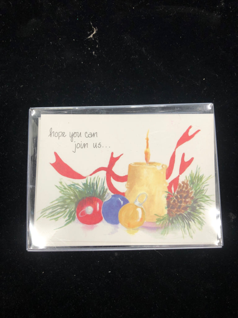 NIP CANDLE CHRISTMAS CARDS.