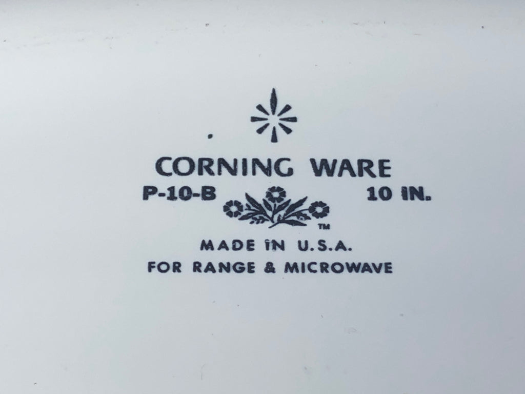 CORNING WARE BLUE CORNFLOWER DESIGN BAKING DISH.