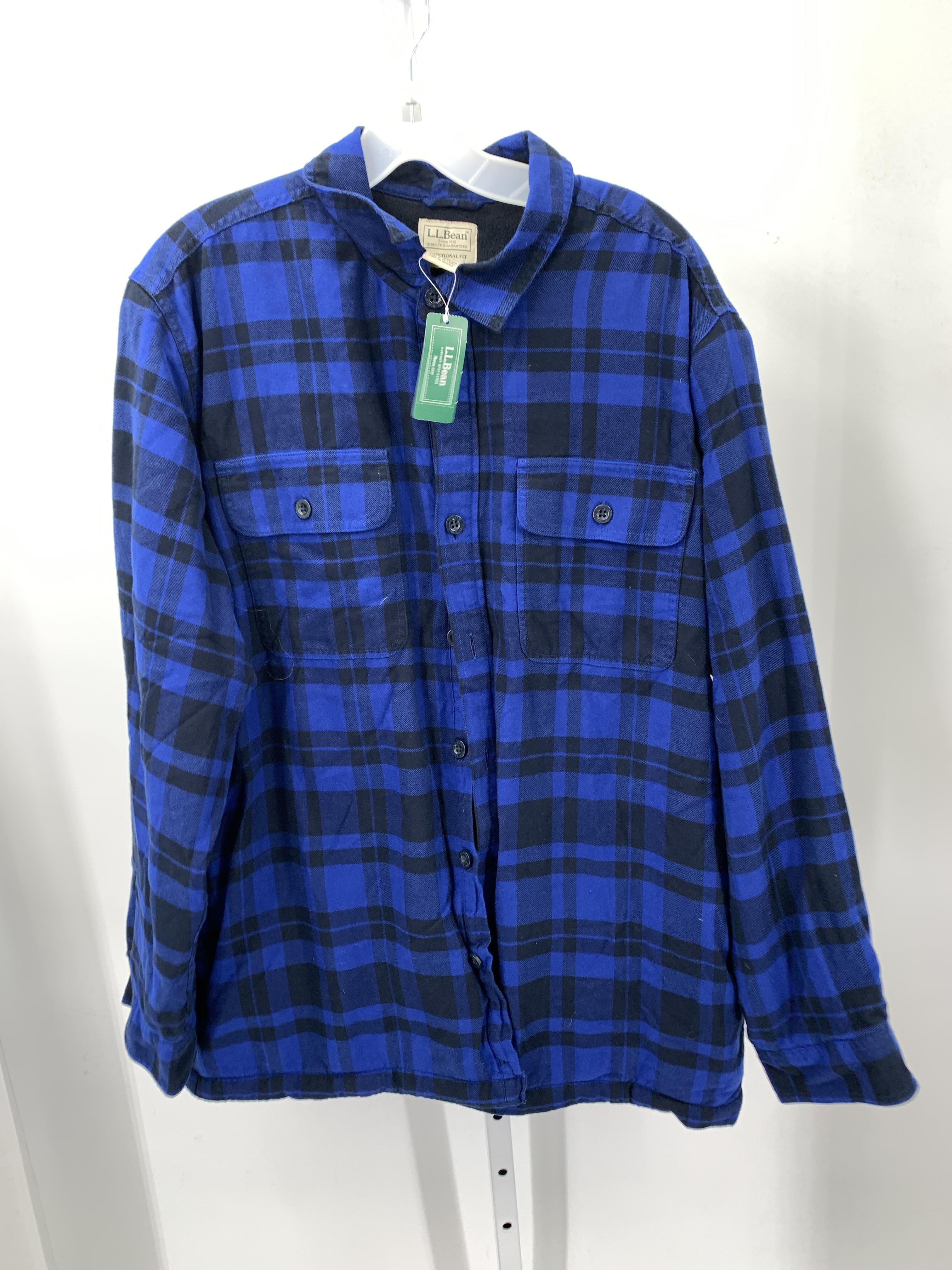 NEW PLAID BTN DOWN FLEECE LINED