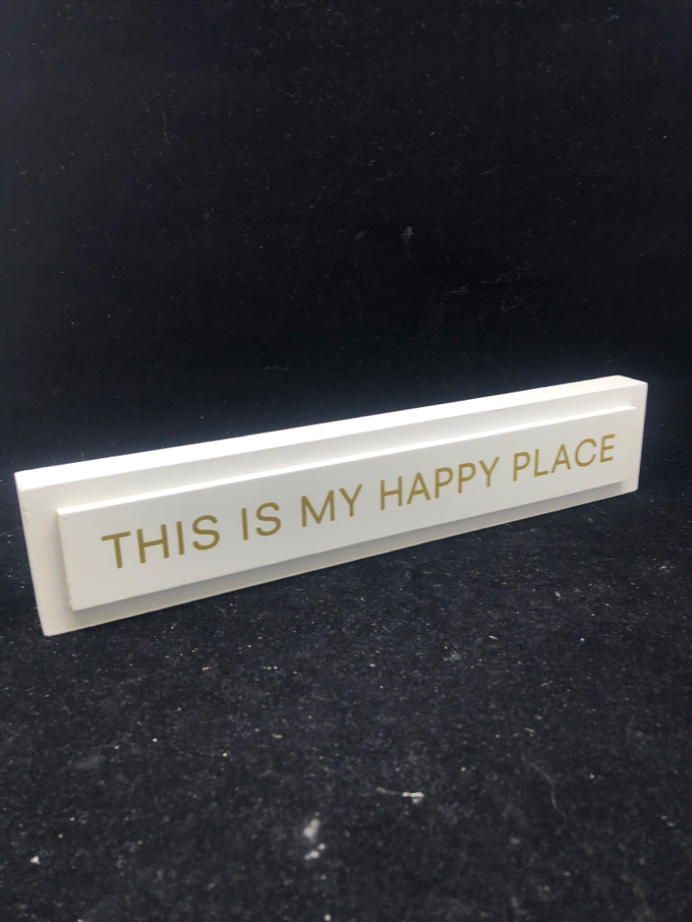 THIS IS MY HAPPY PLACE- WOOD SIGN.