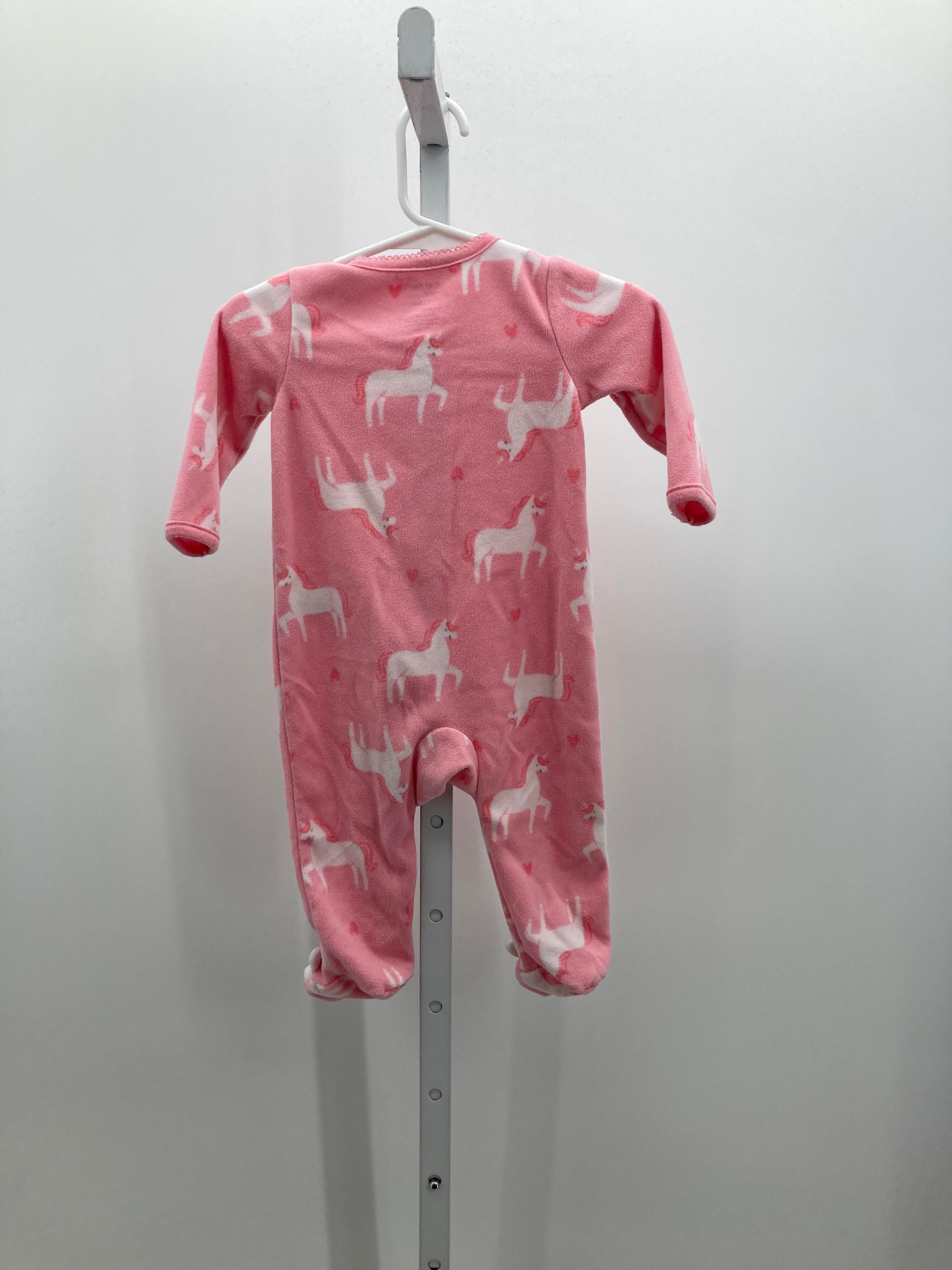 Carters Size 3-6 Months Girls Long Slv. Romper