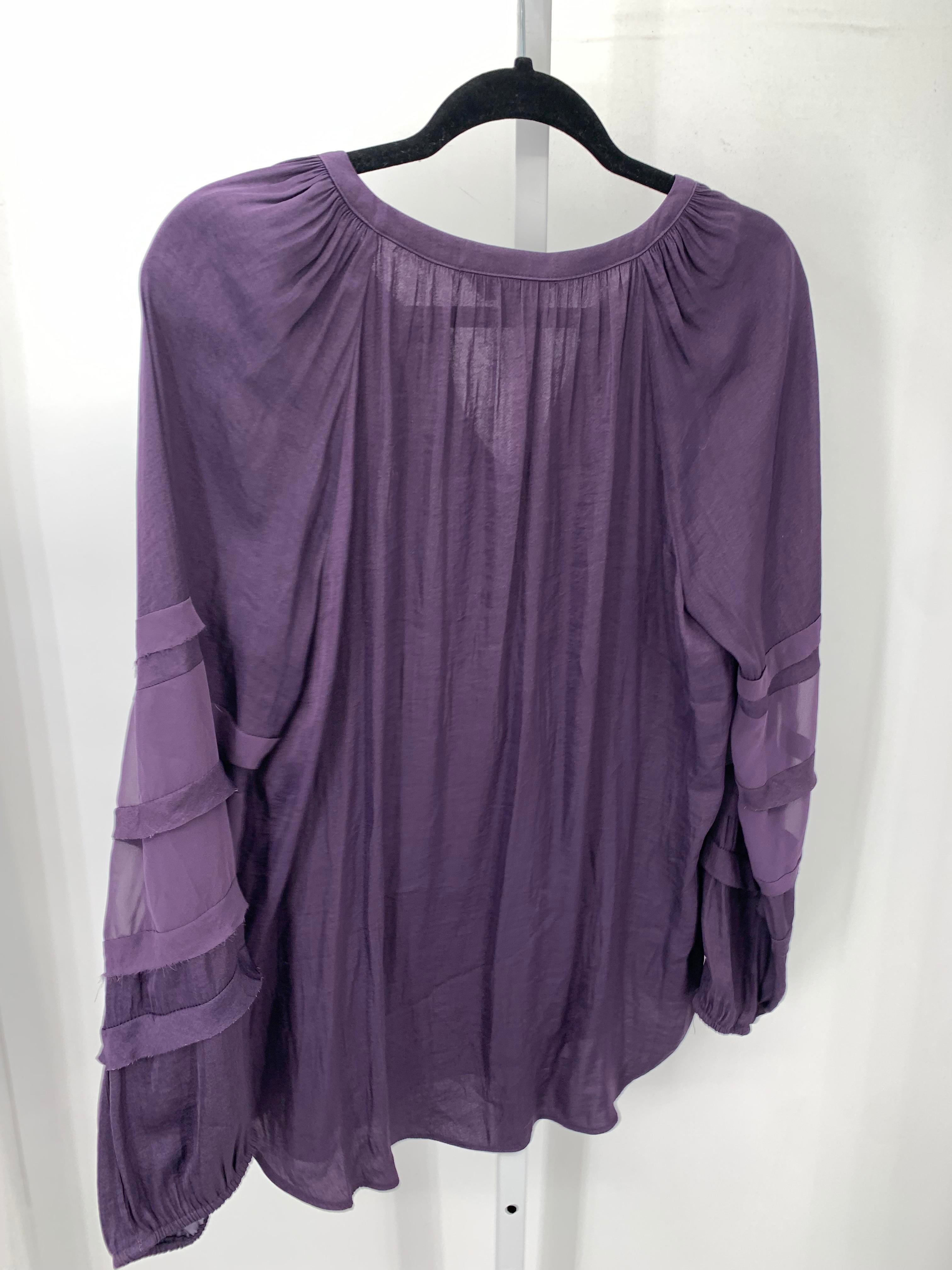 Vera Wang Size Large Misses Long Sleeve Shirt