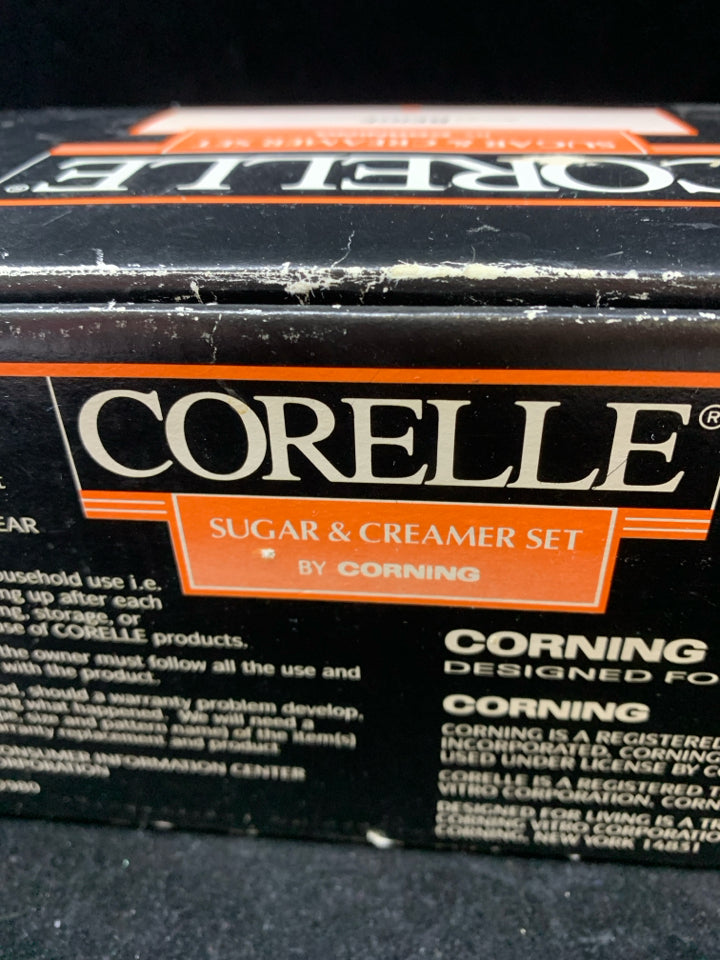 2pc-BEIGE SUGAR & CREAMER SET.