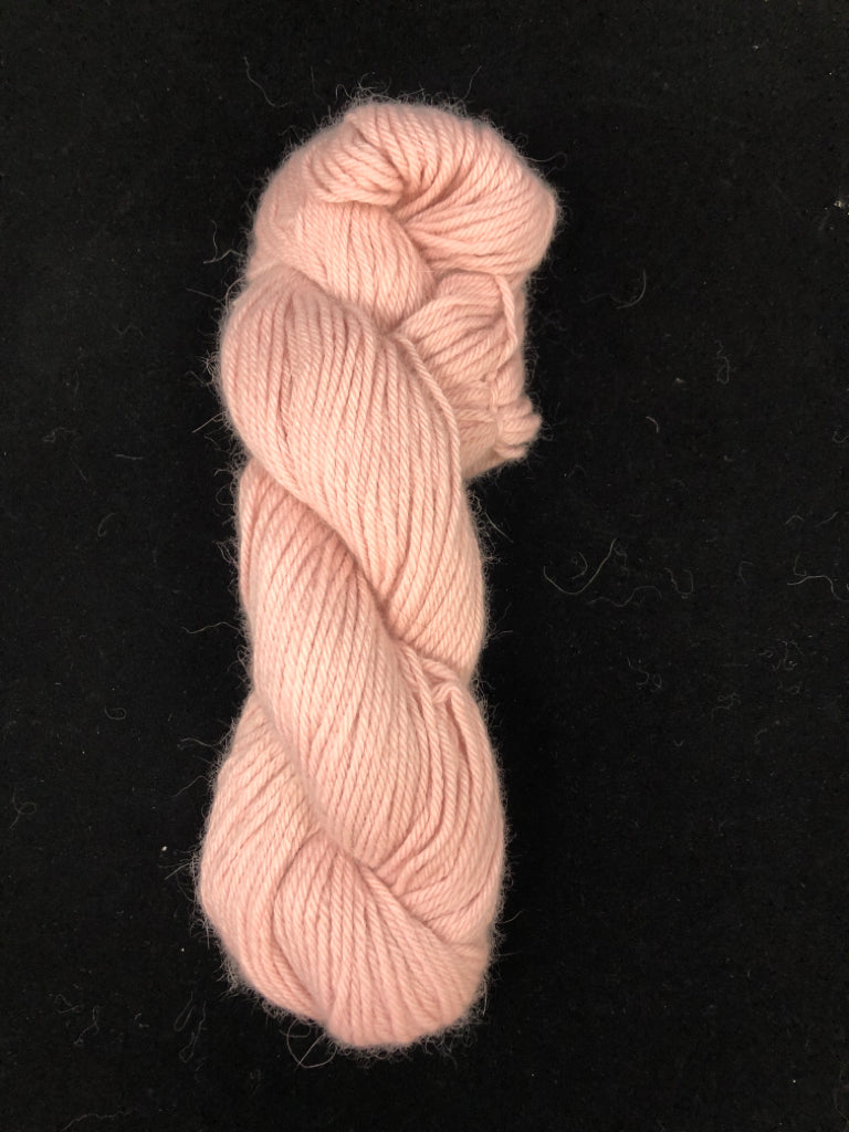 LT PINK LUSH ANGORA WOOL YARN.