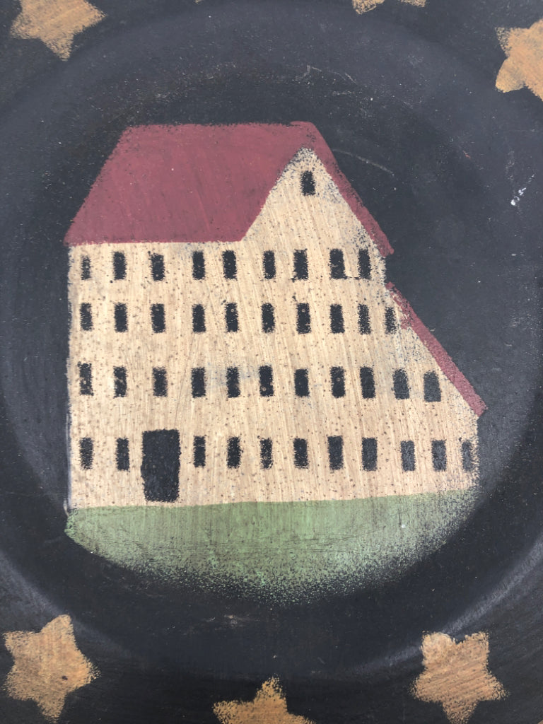 PRIMITIVE HOUSE PLATE DECOR.