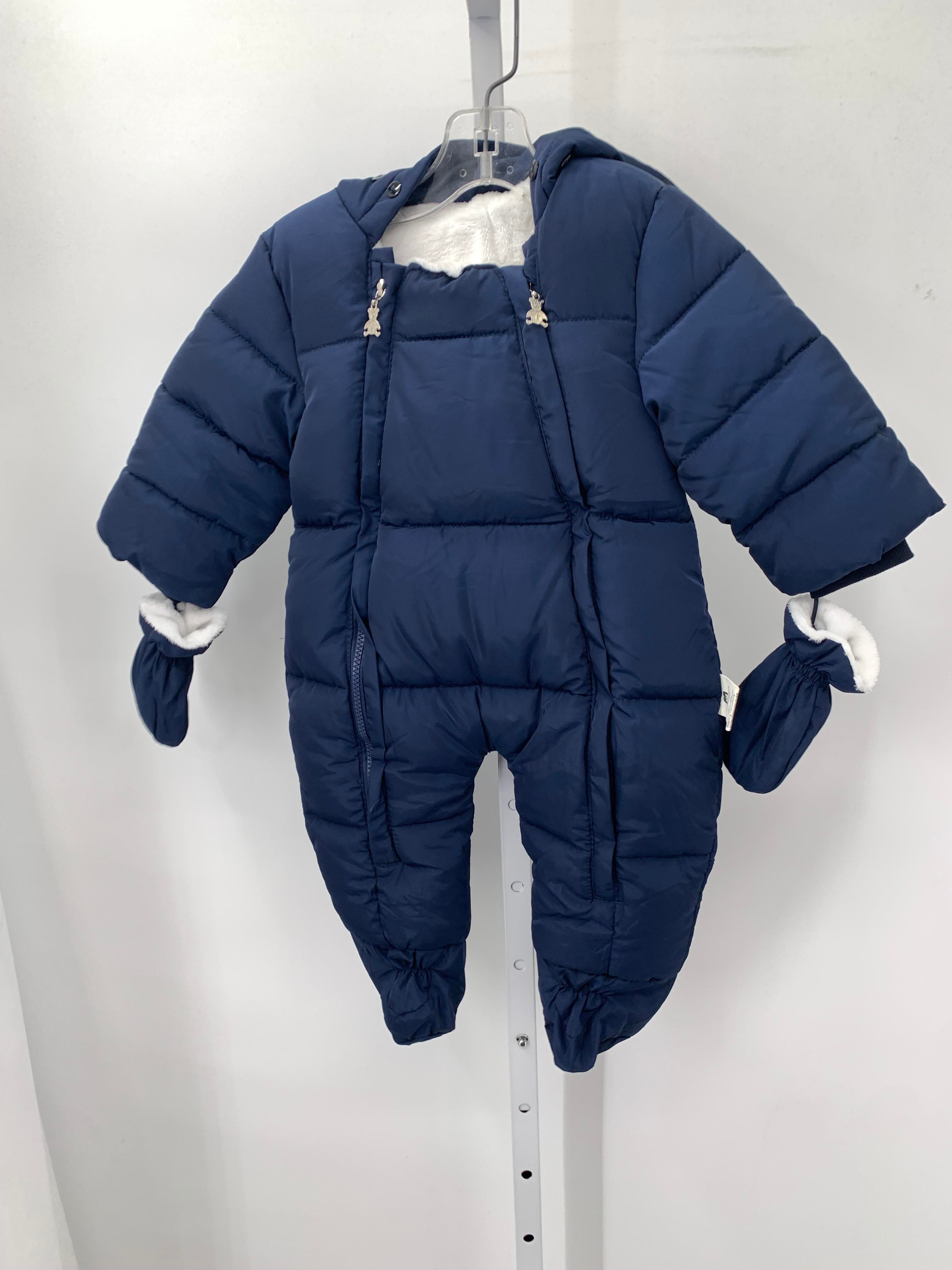 HOODED ZIP MITTENS SNOW SUIT.