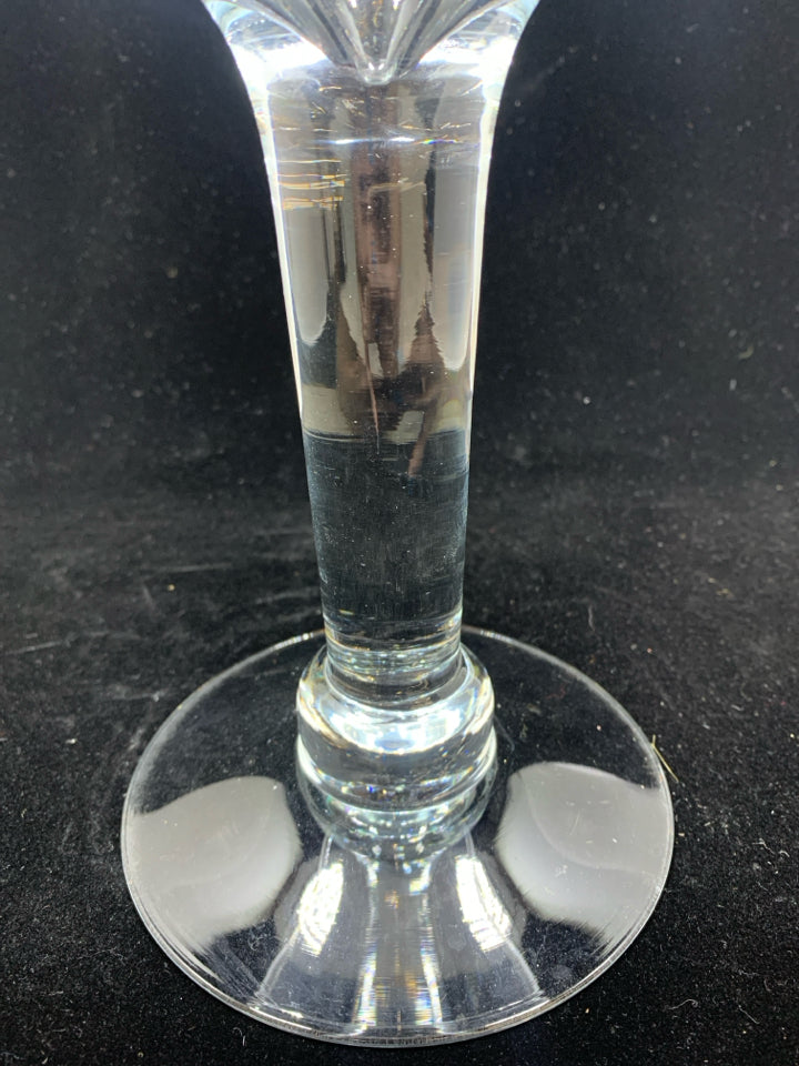 LARGE CLEAR GLASS CHAMPAGNE GLASS DECOR.