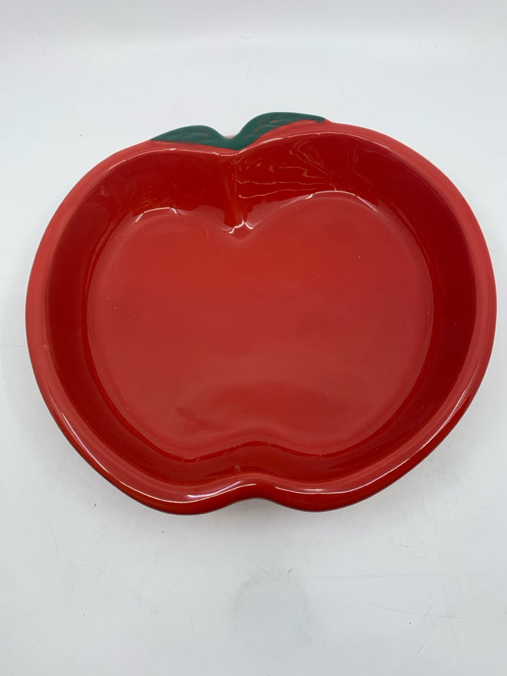 APPLE SHAPED STONEWARE PIE DISH APPLE COBBLER RECIPE.