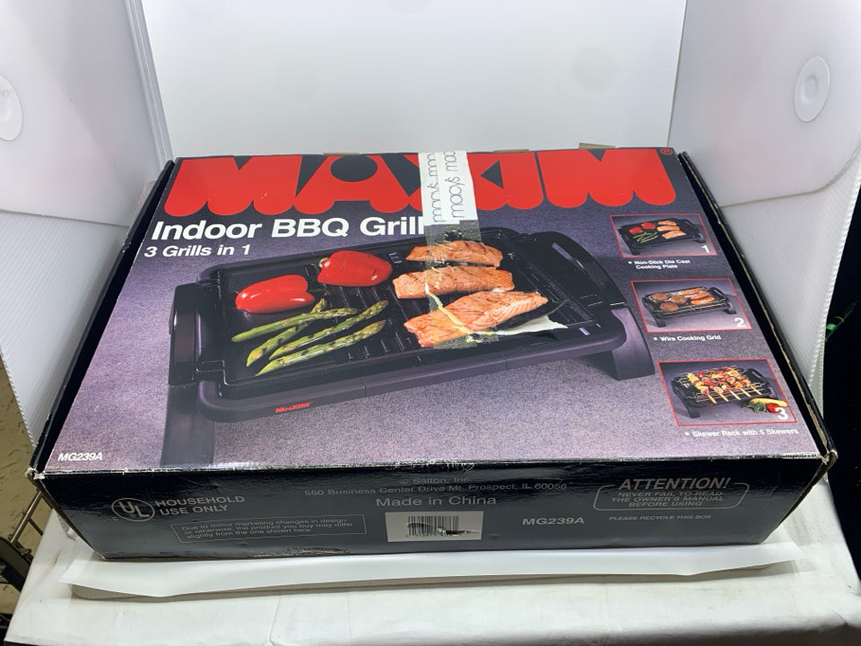 NIB INDOOR BBQ GRILL.